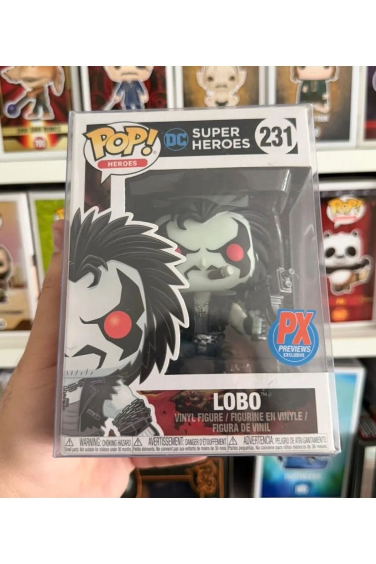فیگور پاپ 'DC' LOBO وینیل 231 پیش‌نمایش نادر انحصاری Funko