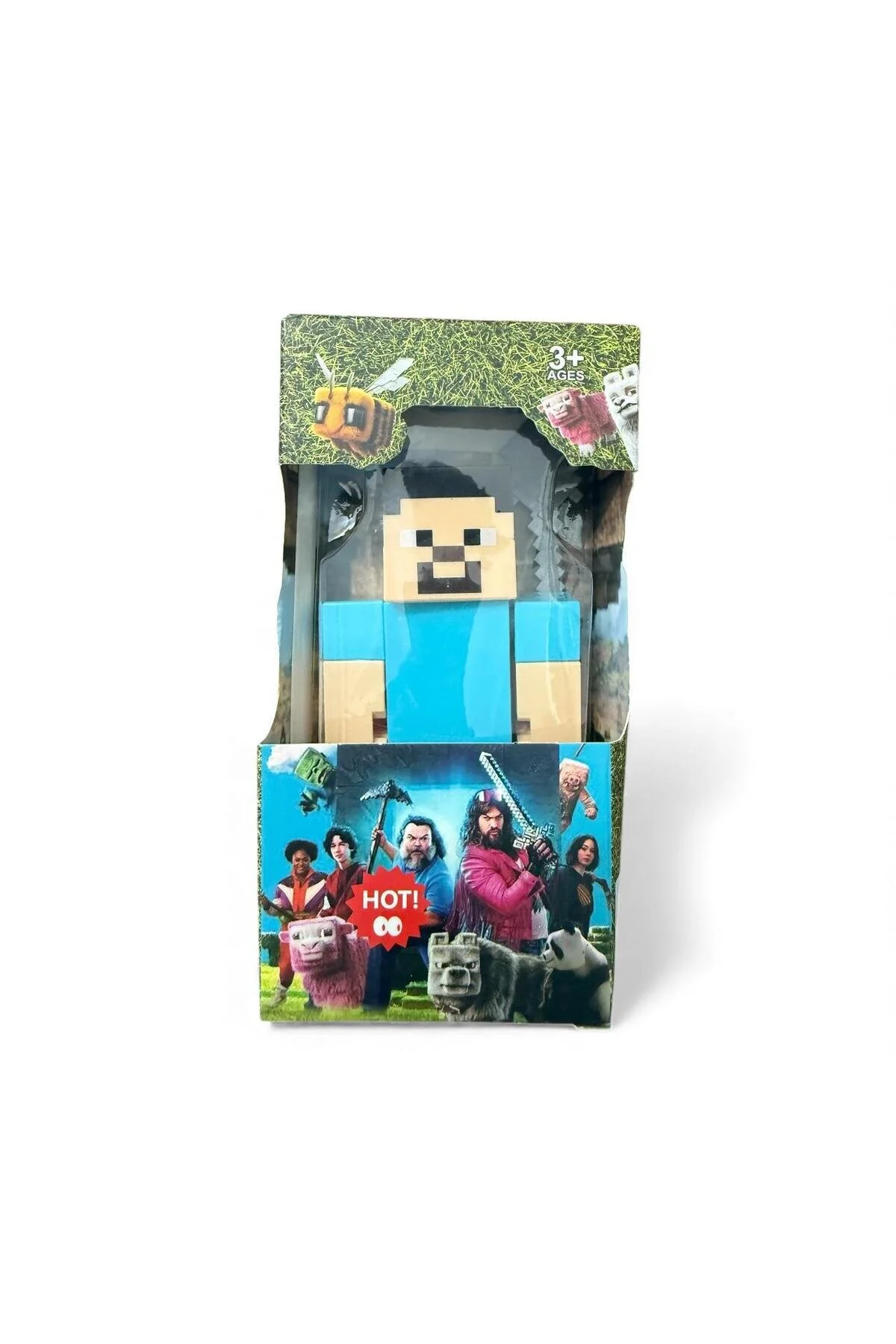 اسباب بازی های فیگور شخصیت استیو بلاک قهرمان از MINECRAFT Natavanbutık