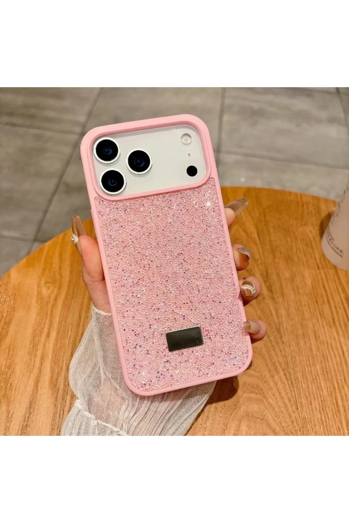 کاور و قاب گوشی با سنگ نازک براق قابل تنظیم سازگار IPHONE 17 PRO MAX bbtech
