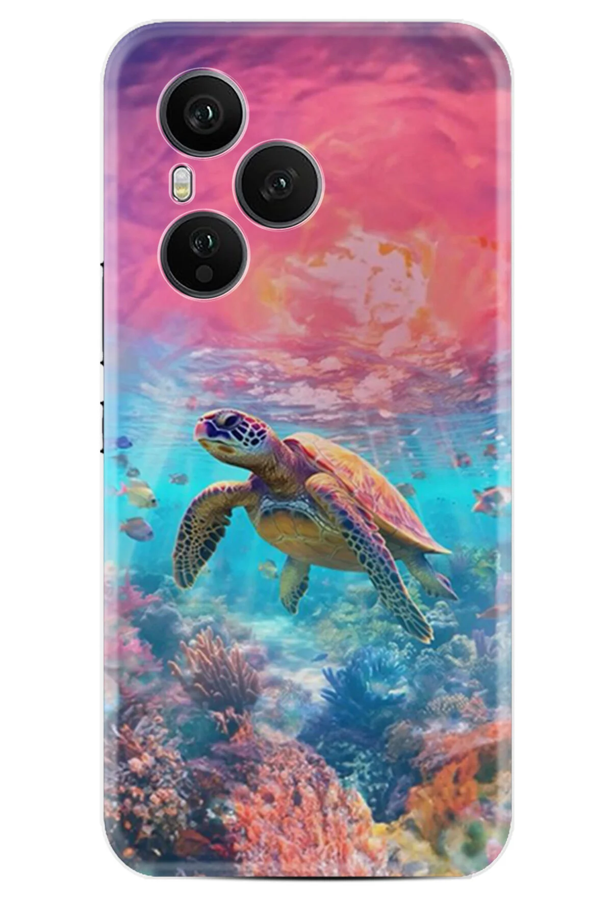 کاور و قاب HONOR 400 PRO CASE BOUTIQUE PRINTED ILLUSTRATED TURTLE PCODE 065 Kılıfland