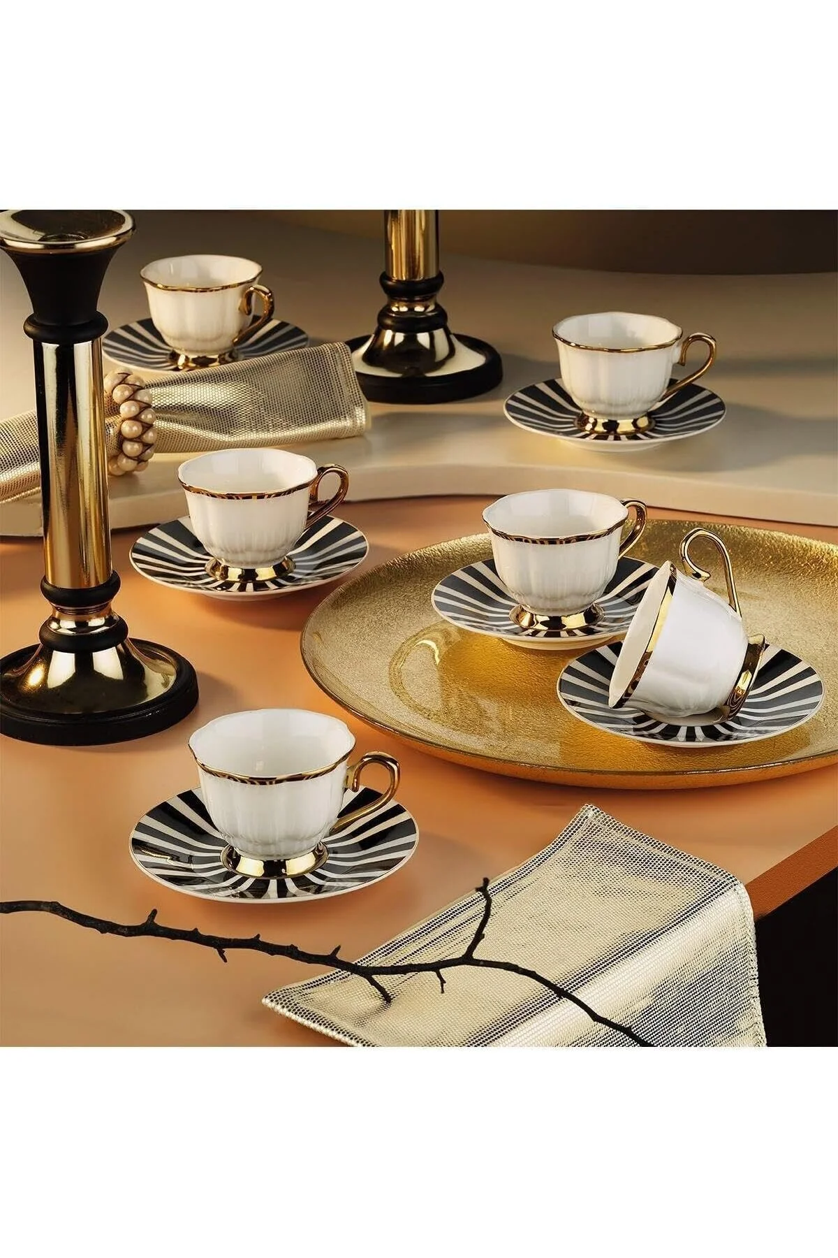سرویس غذاخوری لیوان قهوه ترک گیسا 6 نفره STOREMAX