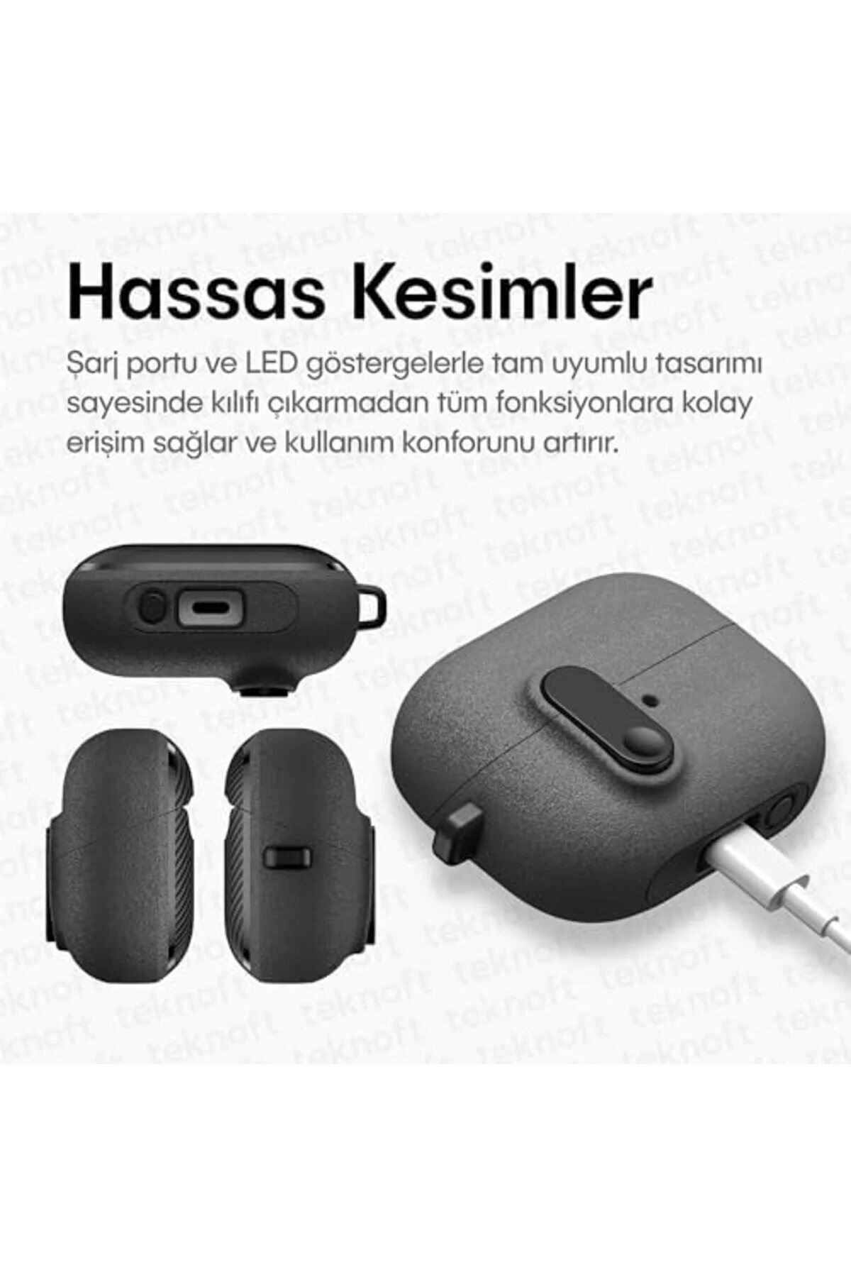 کاور تبلت سازگار با GALAXY BUDS 3 PRO و FE WITH LATCH COVER LOCK SYSTEM SANDBLASTED MATTE TEXTURE STOREMAX