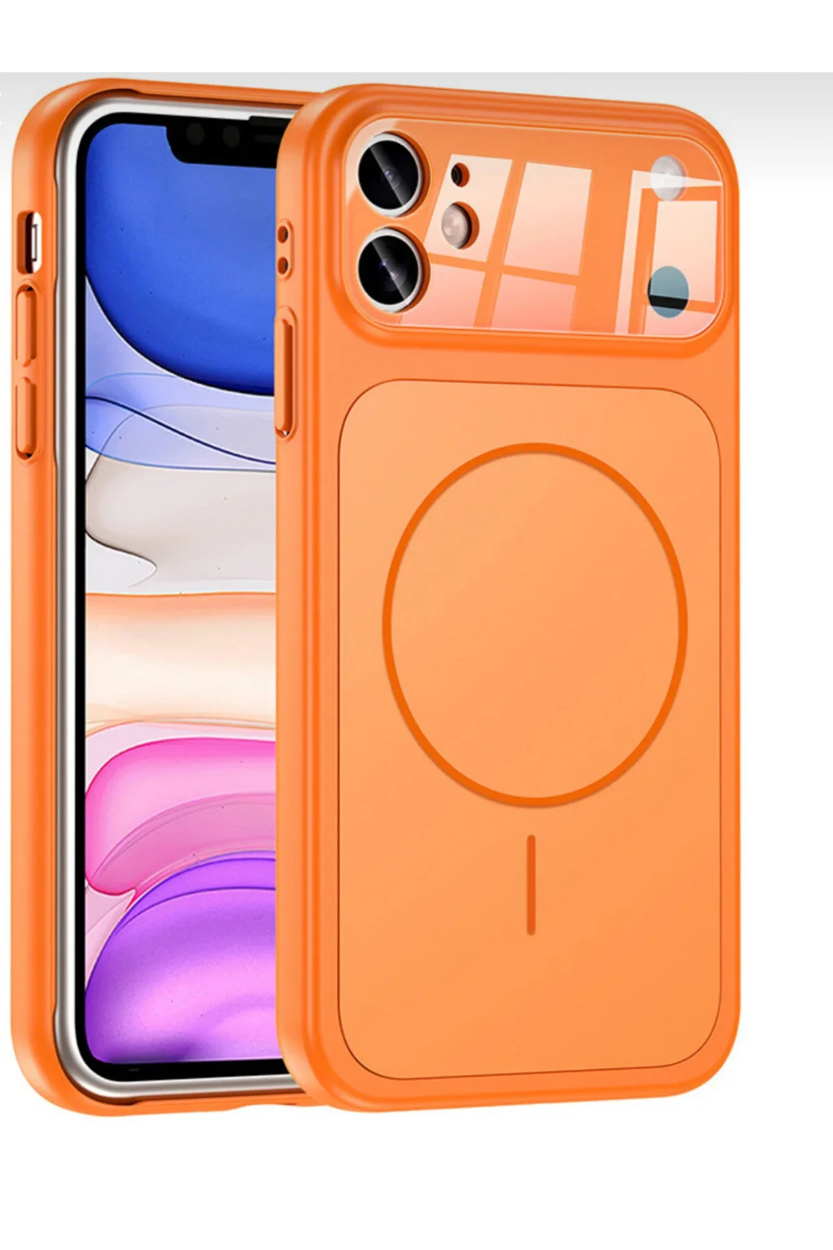 کاور و قاب آیفون 11 سازگار 17 PRO MAX LOOKING DIALER CAMERA PROTECTION PHONE ویژگی MAGSAFE SOLİD CASE