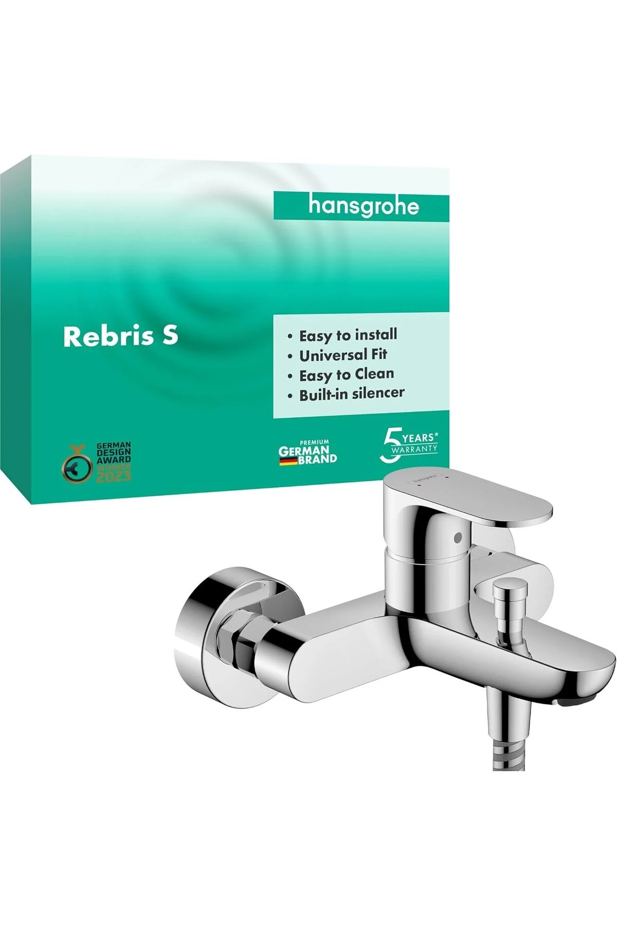 شیرآلات شستشو REBRIS S میکسر حمام روکار برای 2 کارکرد کروم 1153473 Yıldızan