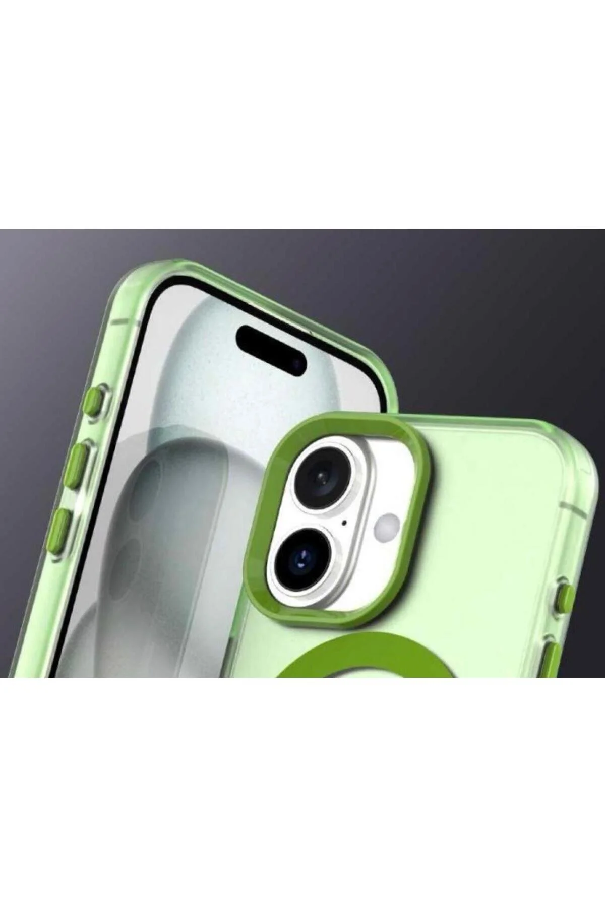 کاور و قاب دارای ویژگی شارژ بی سیم رنگی ساده MAGSAFE CASE WORKING سازگار با آیفون 17 Goldie Case