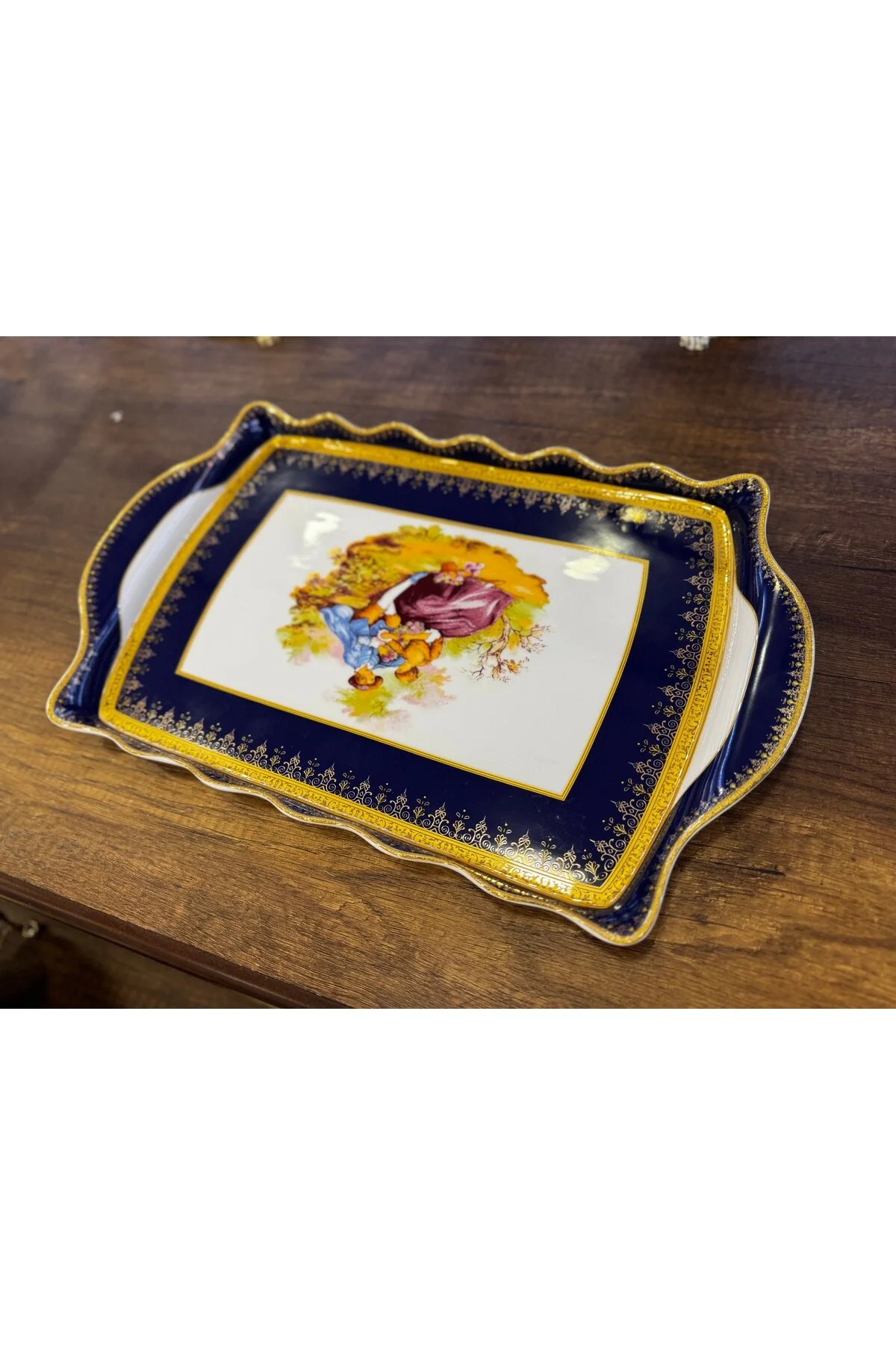سینی مدل FRAGONARD چینی ESTERHOMEDECOR hediye