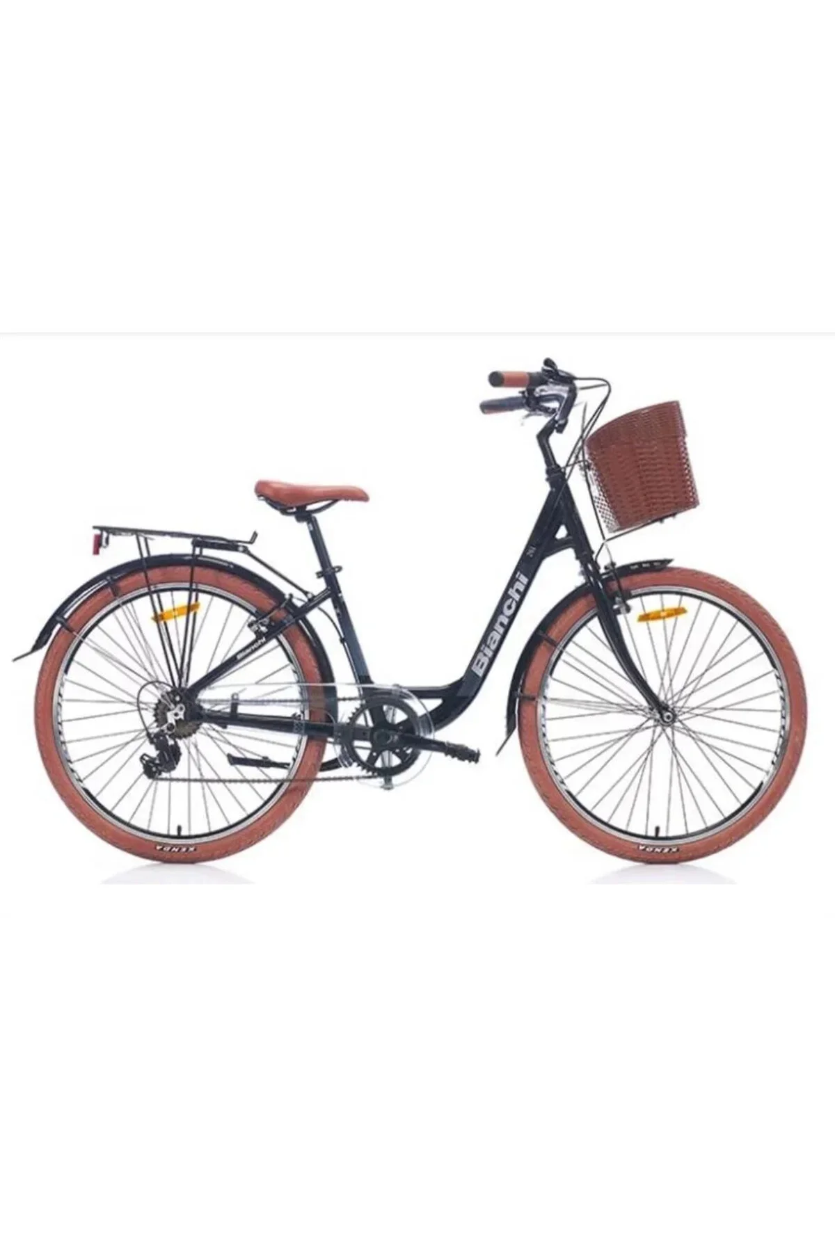 دوچرخه مشکی زنانه C261 BIKE CITY 380H V 26 7 GEAR براق بیانکی Bianchi