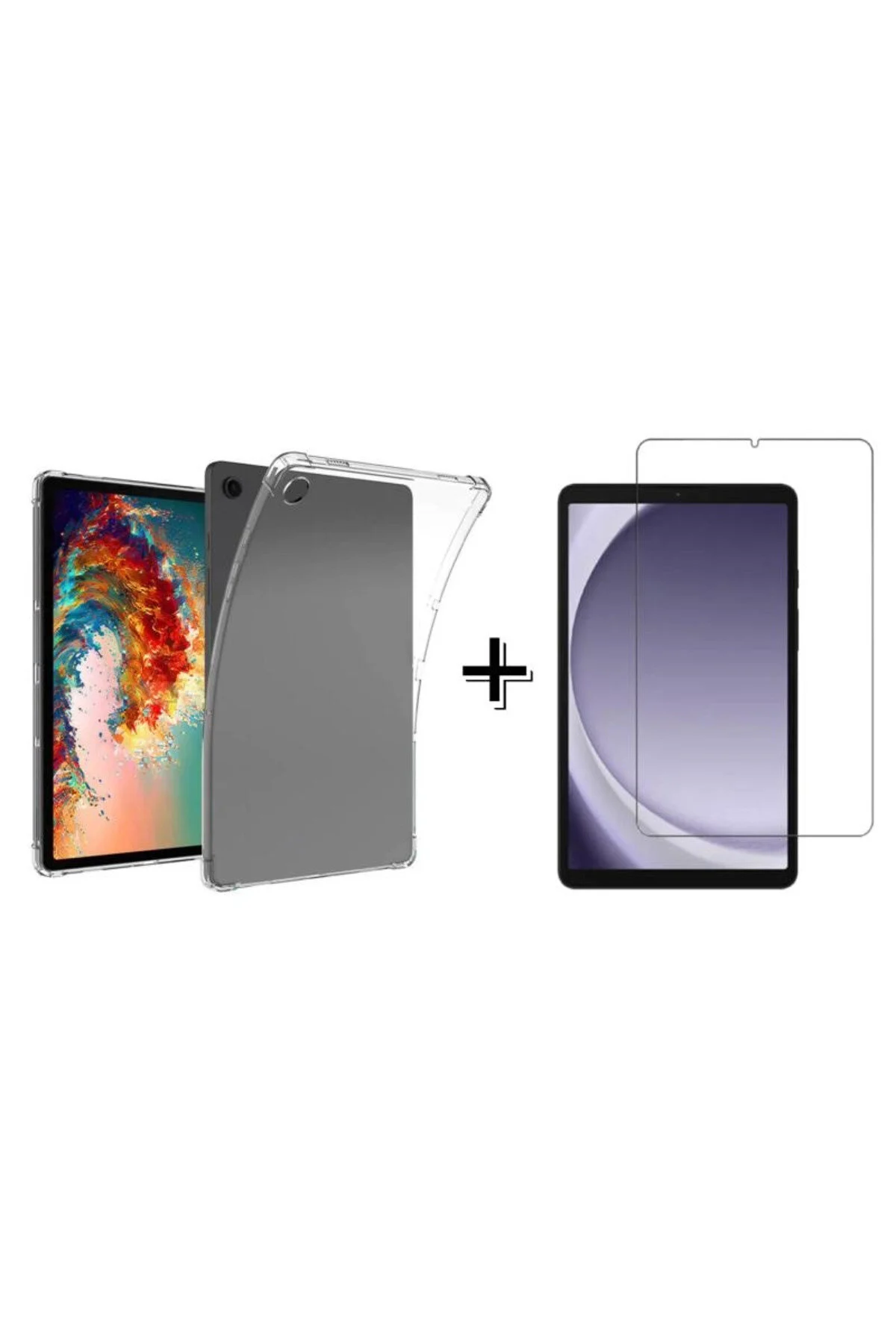 کاور تبلت قاب سیلیکونی ضد شوک 8.7 اینچی SAMSUNG GALAXY TAB A11 + شیشه نشکن Forzacase