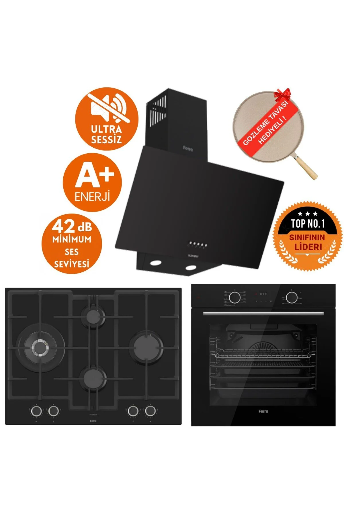 لوازم توکار ست مشکی سری جدید FRYART&SILENTART LEAP SILENT D086 SA + XE63CS +ED075 WFA WOK Ferre