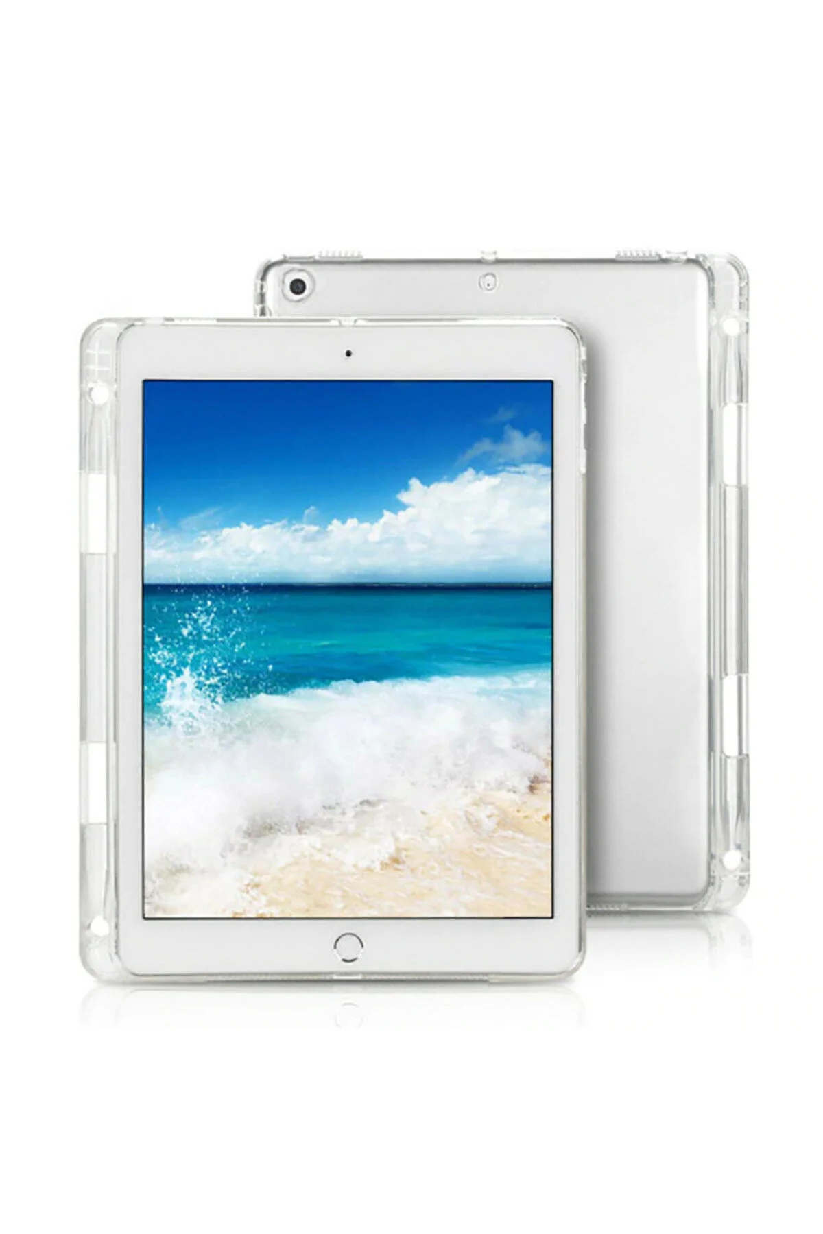 کاور تبلت IPAD 10.2 نسل نهم سیلیکون با قلم بی رنگ Zore