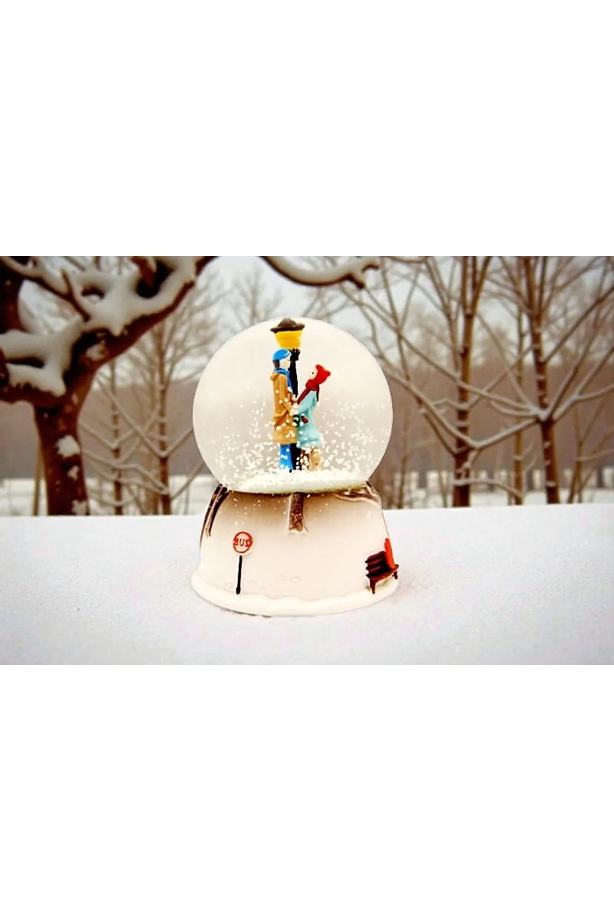 گوی برفی موزیکال SNOW GLOBE VIP عاشقان قصه زمستانی و چراغ خیابانی با موضوع از ترکیه Kuzey Tacı