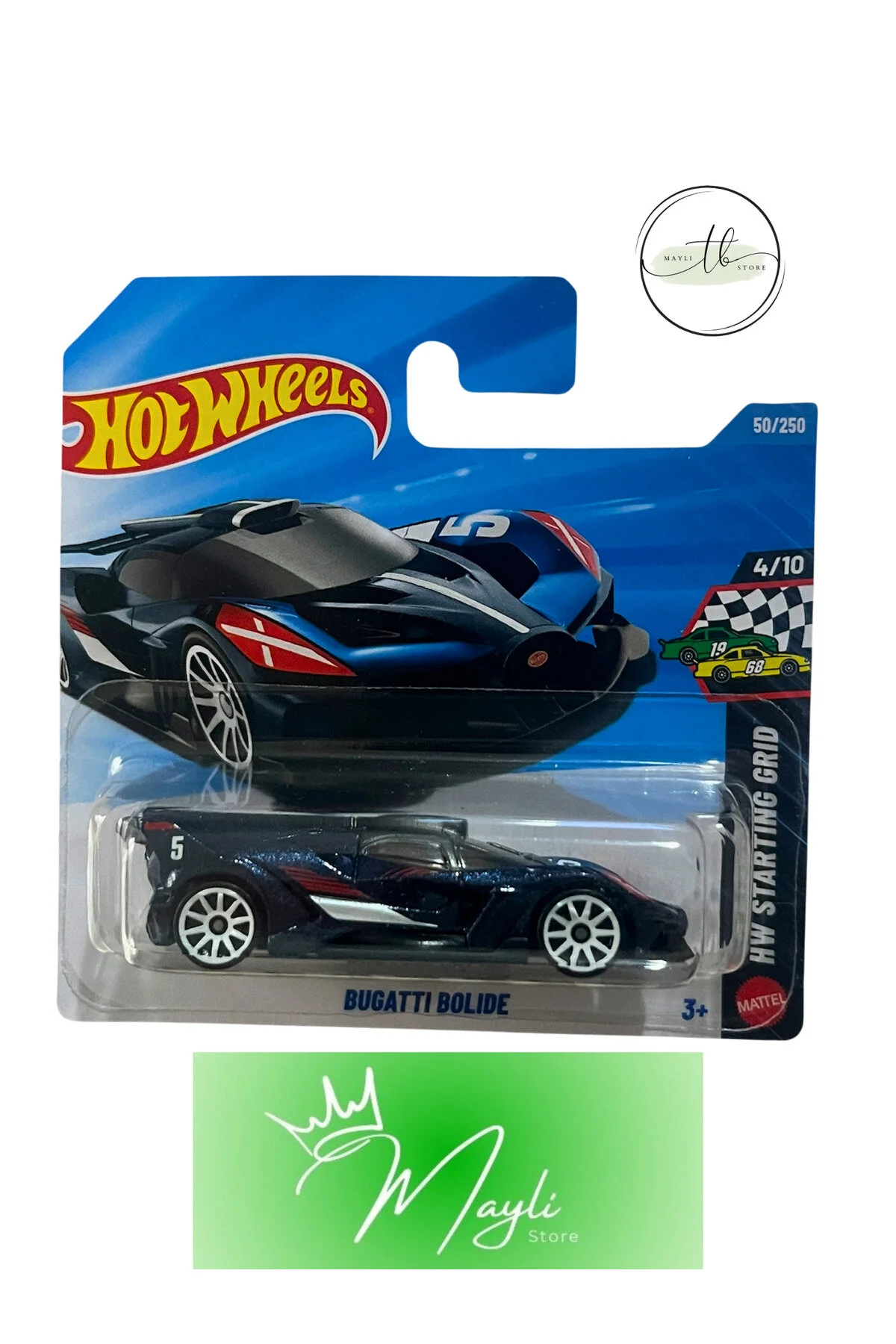 ماشین اسباب بازی STARTING GRID BUGATTI BOLIDE 1 64 SCALE 50 250 JJJ20 N521 2026 HOT WHEELS