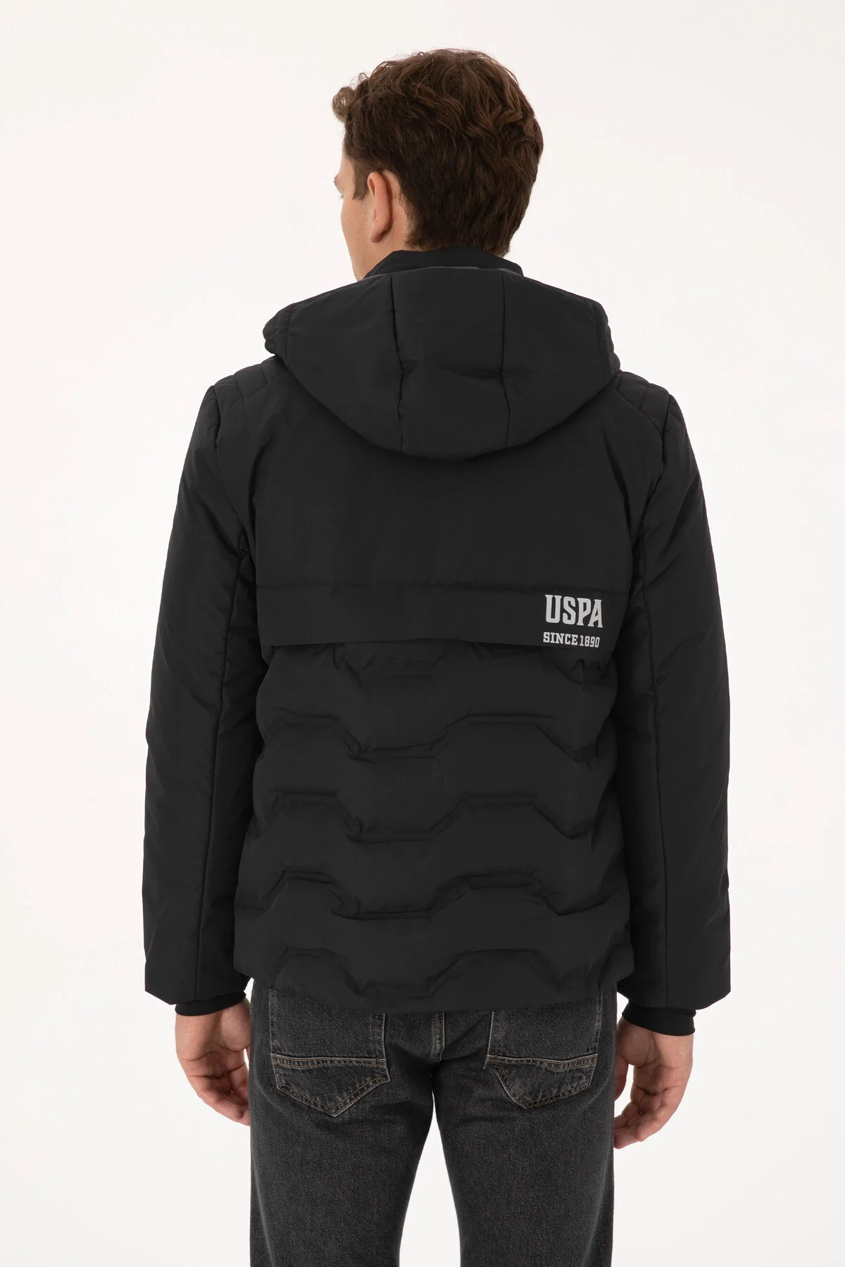 کاپشن مانتو مشکی مردانه 50311636 VR046 U.S. Polo Assn.
