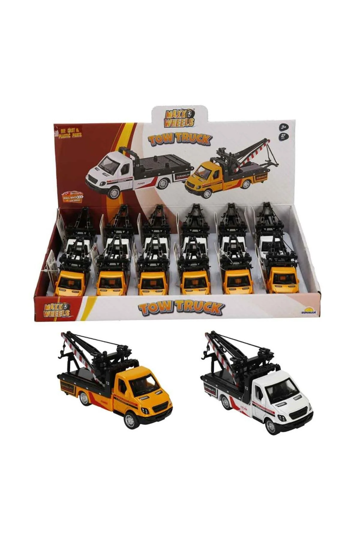 ماشین اسباب بازی S00004543 DC CAR TOWING TRUCK 2R.12D Sunman