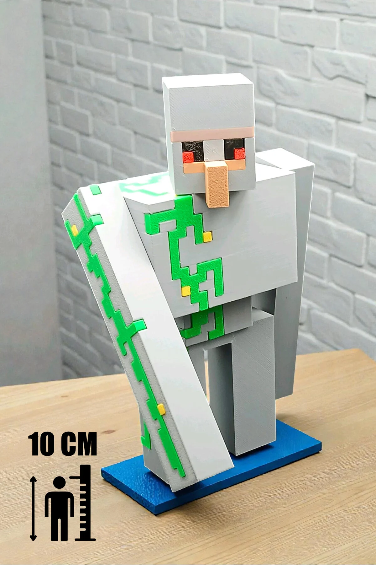 اسباب بازی های فیگور شخصیت MINECRAFT VILLAGE GOLEM FIGURE 10 CM – مدل گولم آهنی بادوام DEFENSE FIGUR GiginGo