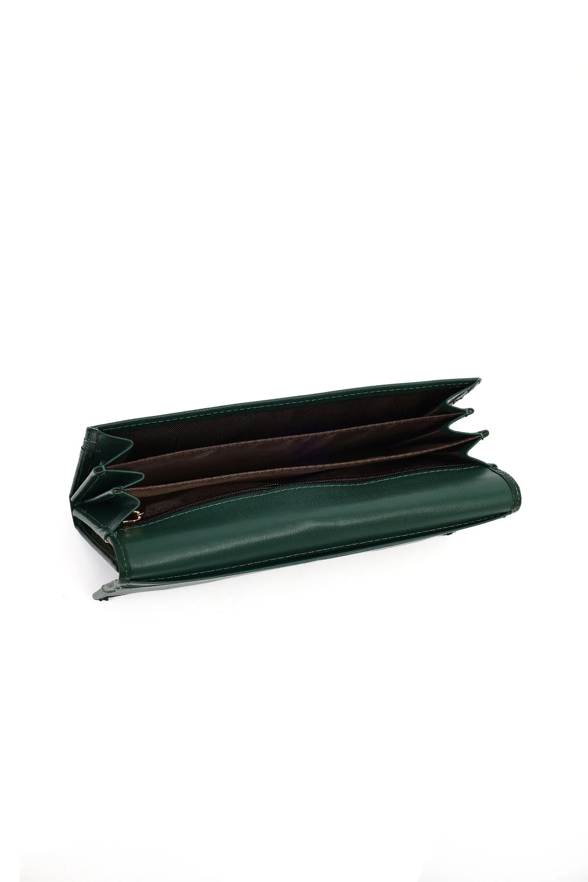 کیف پول زنانه طرح کروکودیل سبز 000A2D5627E3 Derimod