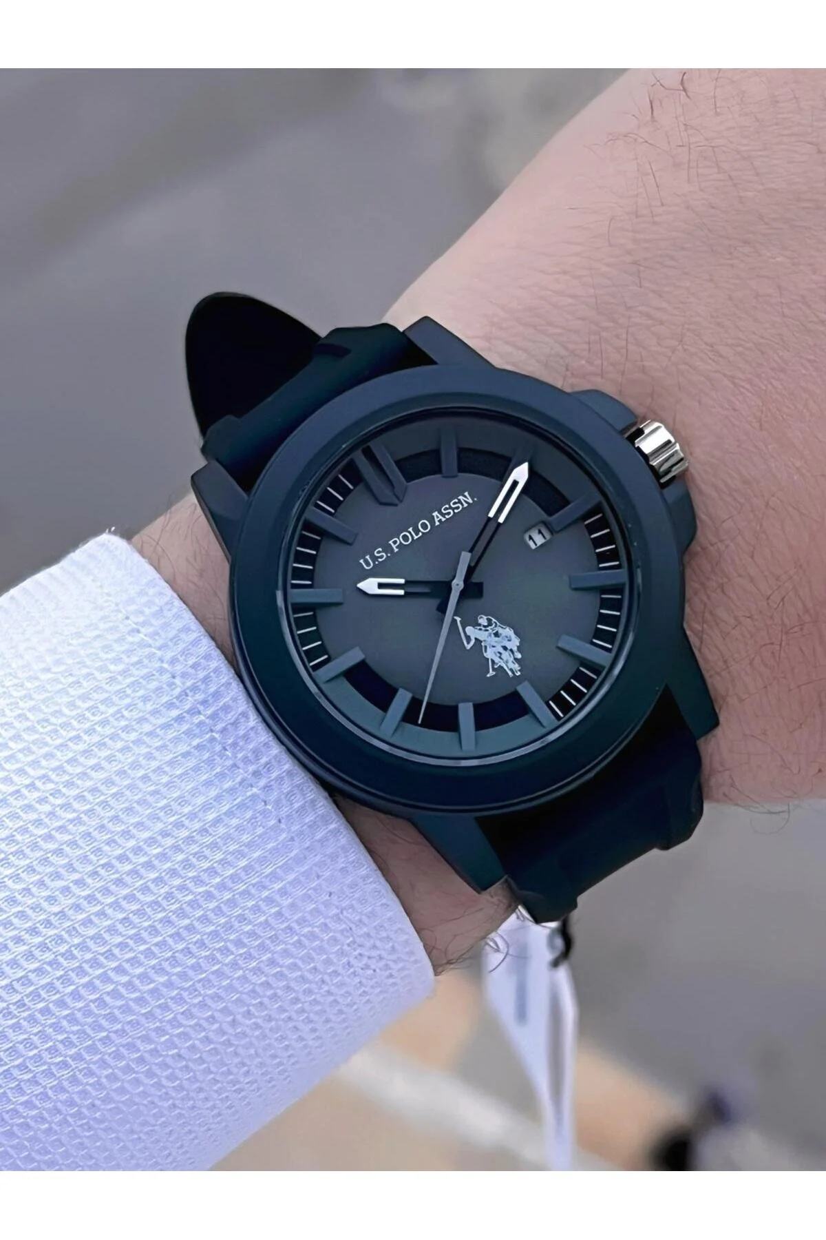 ساعت مچی مردانه ورزشی ضد آب U.S. 5 اتمسفر سیلیکونی بند ..B01 یو اس پولو U.S. Polo Assn.