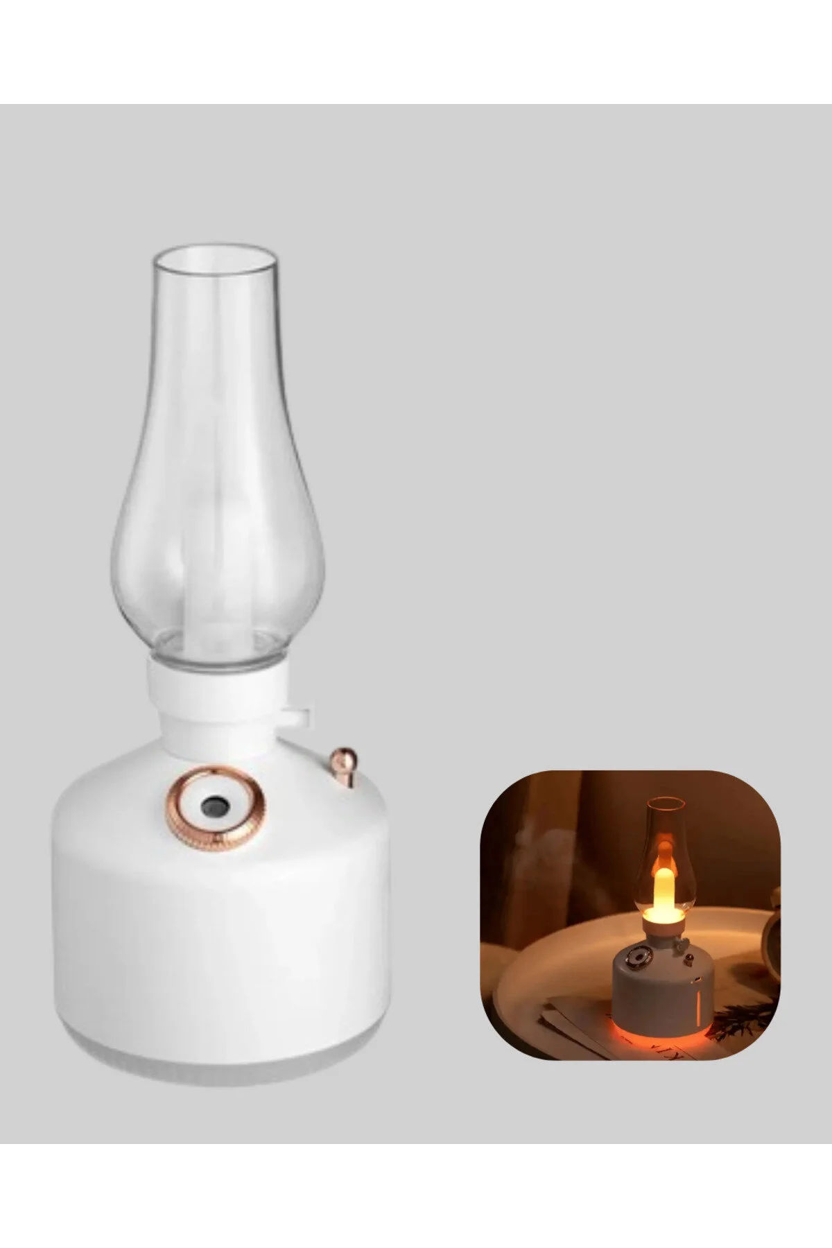 دستگاه بخور پخش کننده عطر LED STEAM DISPENSER با ظاهر لامپ گازی رترو NAJMADDIN9154 4806 Najmaddin