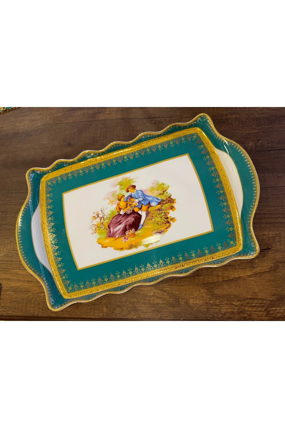 سینی مدل FRAGONARD چینی ESTERHOMEDECOR hediye