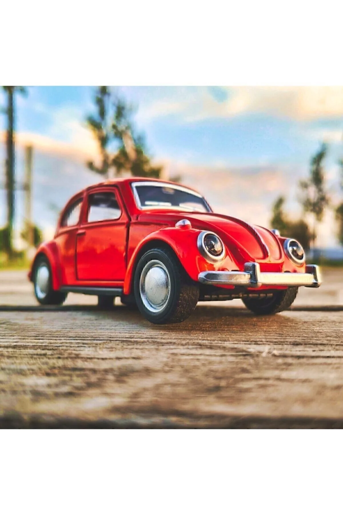 ماشین اسباب بازی BEETLE COLLECTION METAL 12CM RED VOSVOS TORTOISE Genel Markalar