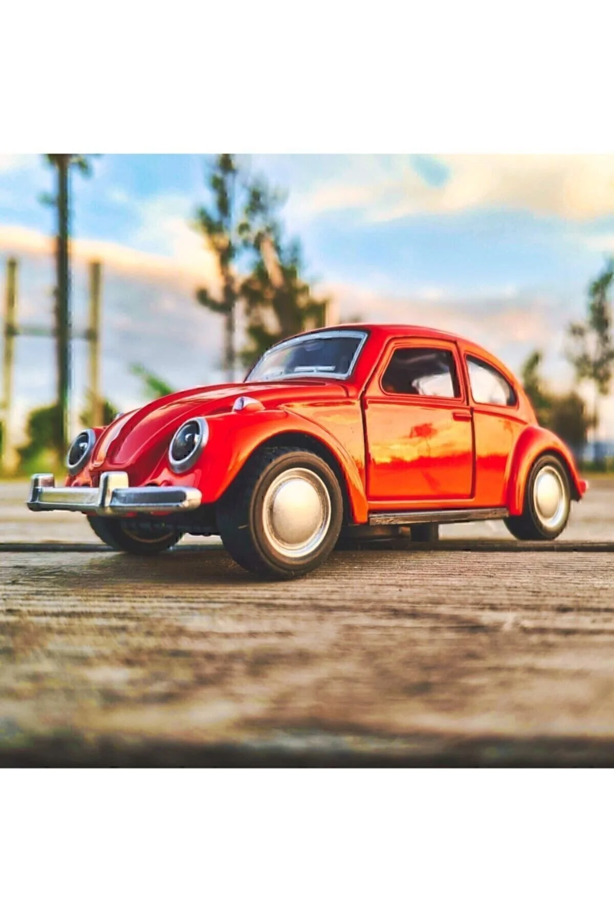 ماشین اسباب بازی BEETLE COLLECTION METAL 12CM RED VOSVOS TORTOISE Genel Markalar