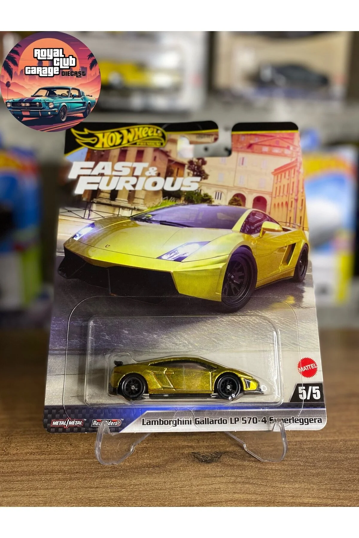 ماشین اسباب بازی LAMBORGHINI GALLARDO LP 570 4 SUPERLEGGERA FAST & FURIOUS PREMIUM 1 64 HOT WHEELS