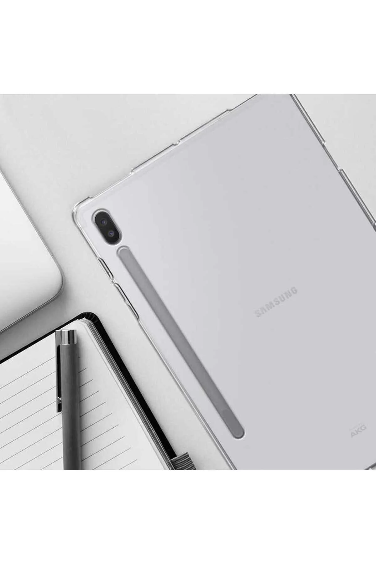 کاور تبلت قاب محافظ GALAXY TAB S7 PLUS TABLET SUPER SILICONE COVER مشکی Zore