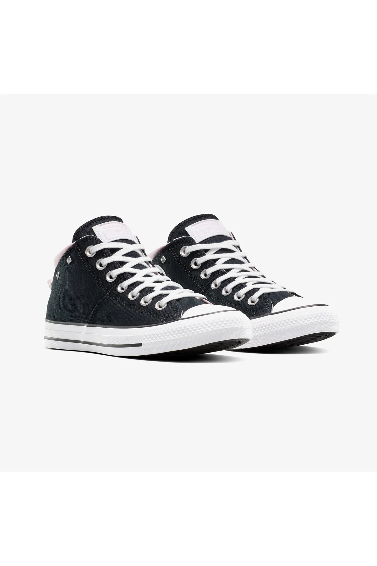 اسنیکر کفش کتانی مشکی یونیسکس وسط پاپیون و گل میخ چاک تیلور آل استار مدیسون کانورس Converse