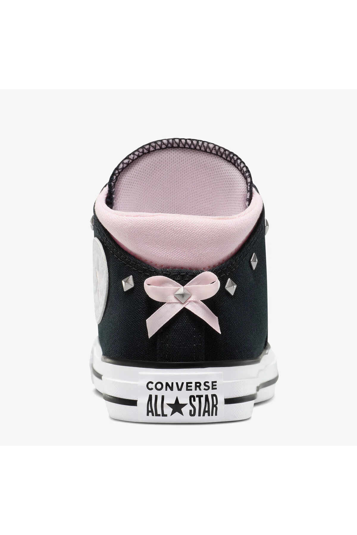 اسنیکر کفش کتانی مشکی یونیسکس وسط پاپیون و گل میخ چاک تیلور آل استار مدیسون کانورس Converse