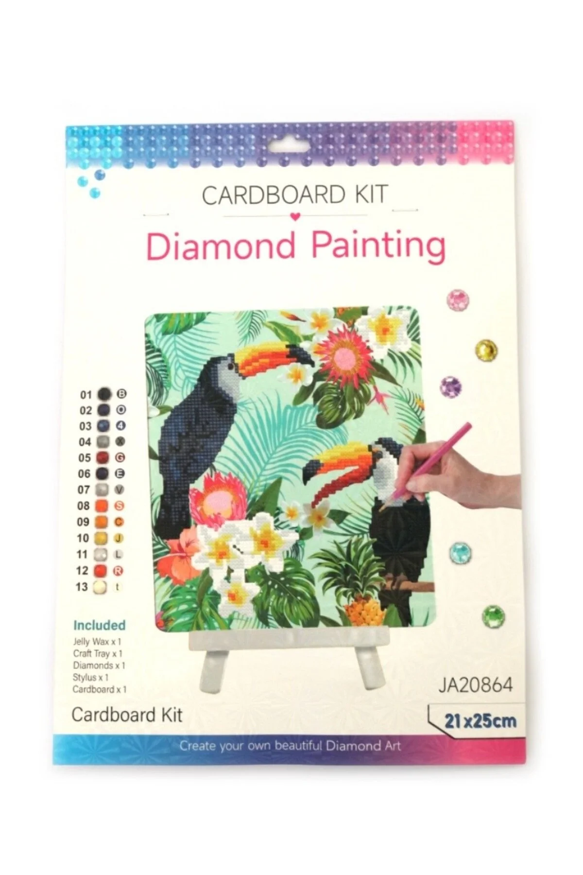 پازل موزاییک سنگ مهره دار نقاشی الماس مخروطی عکس 21X25 برای کودکان iğne izi