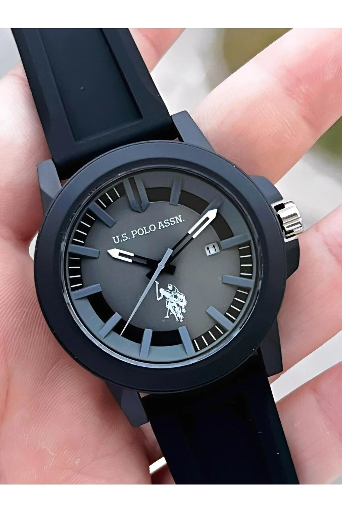 ساعت مچی مردانه ورزشی ضد آب U.S. 5 اتمسفر سیلیکونی بند ..B01 یو اس پولو U.S. Polo Assn.