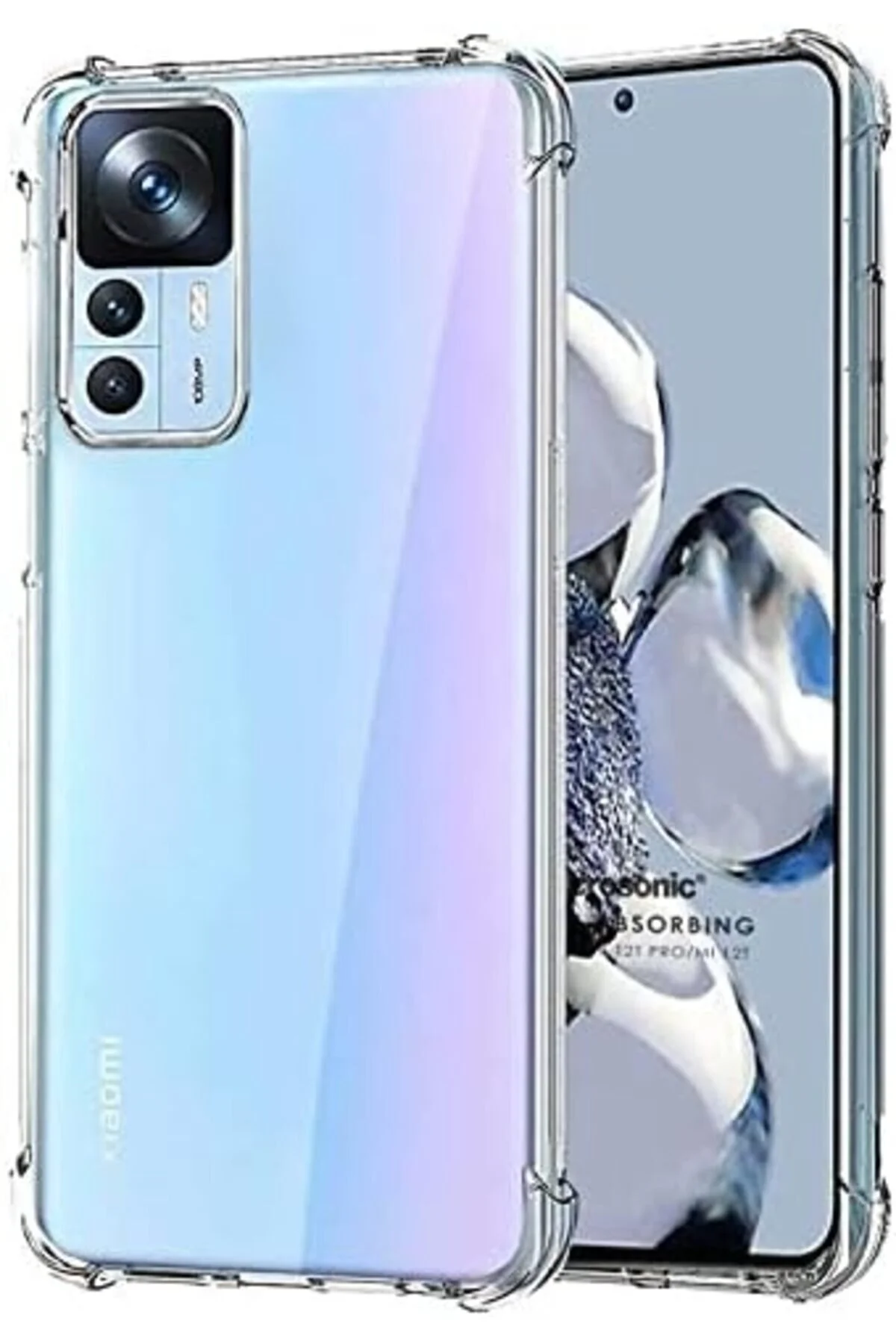 کاور و قاب شفاف جاذب برای MI 12T سازگار با TRANSPARENT STOREMAX