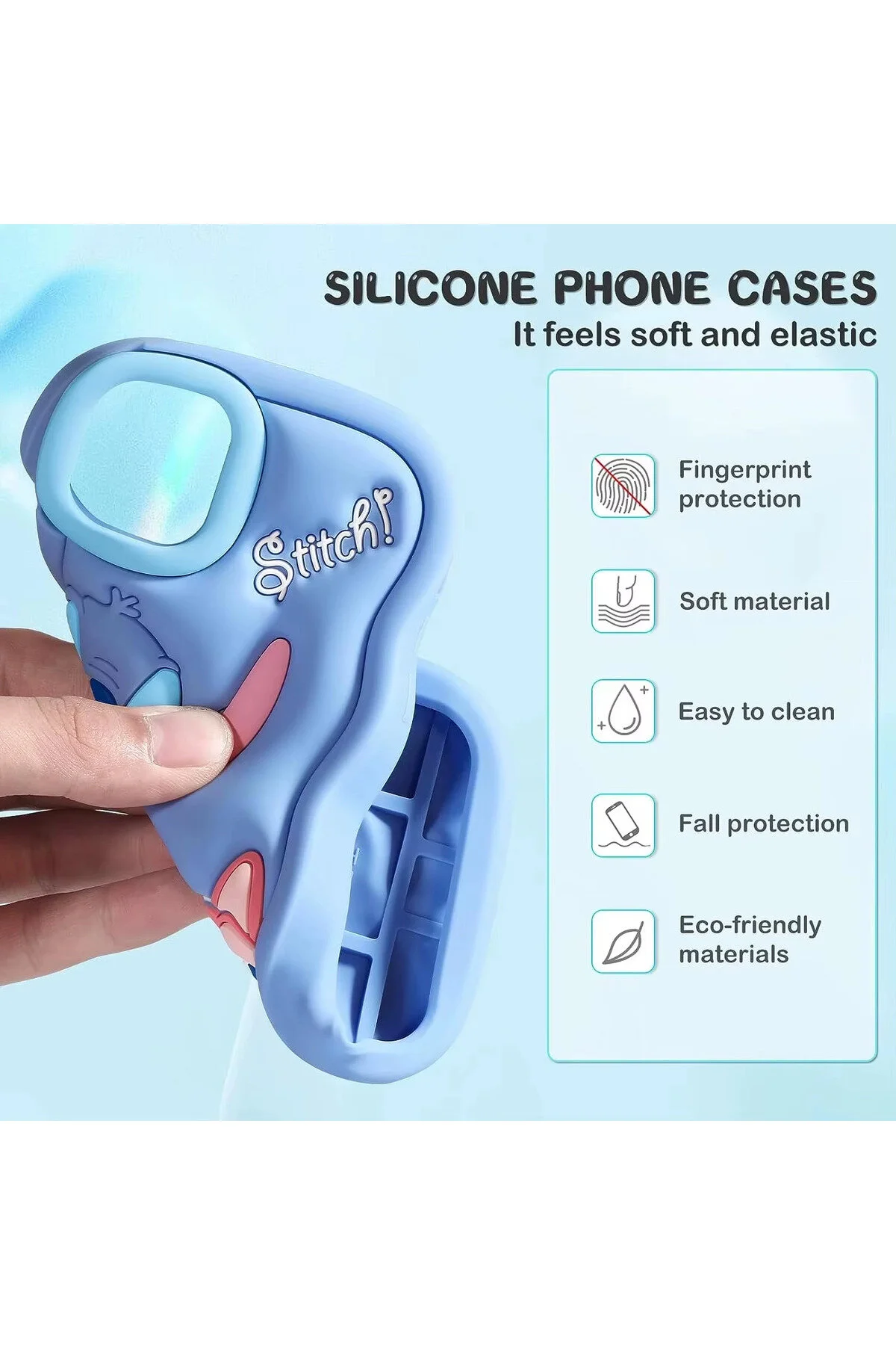 کاور و قاب آیفون 17 اپل با شکل کاراکتر سه بعدی STCH CaseOnn
