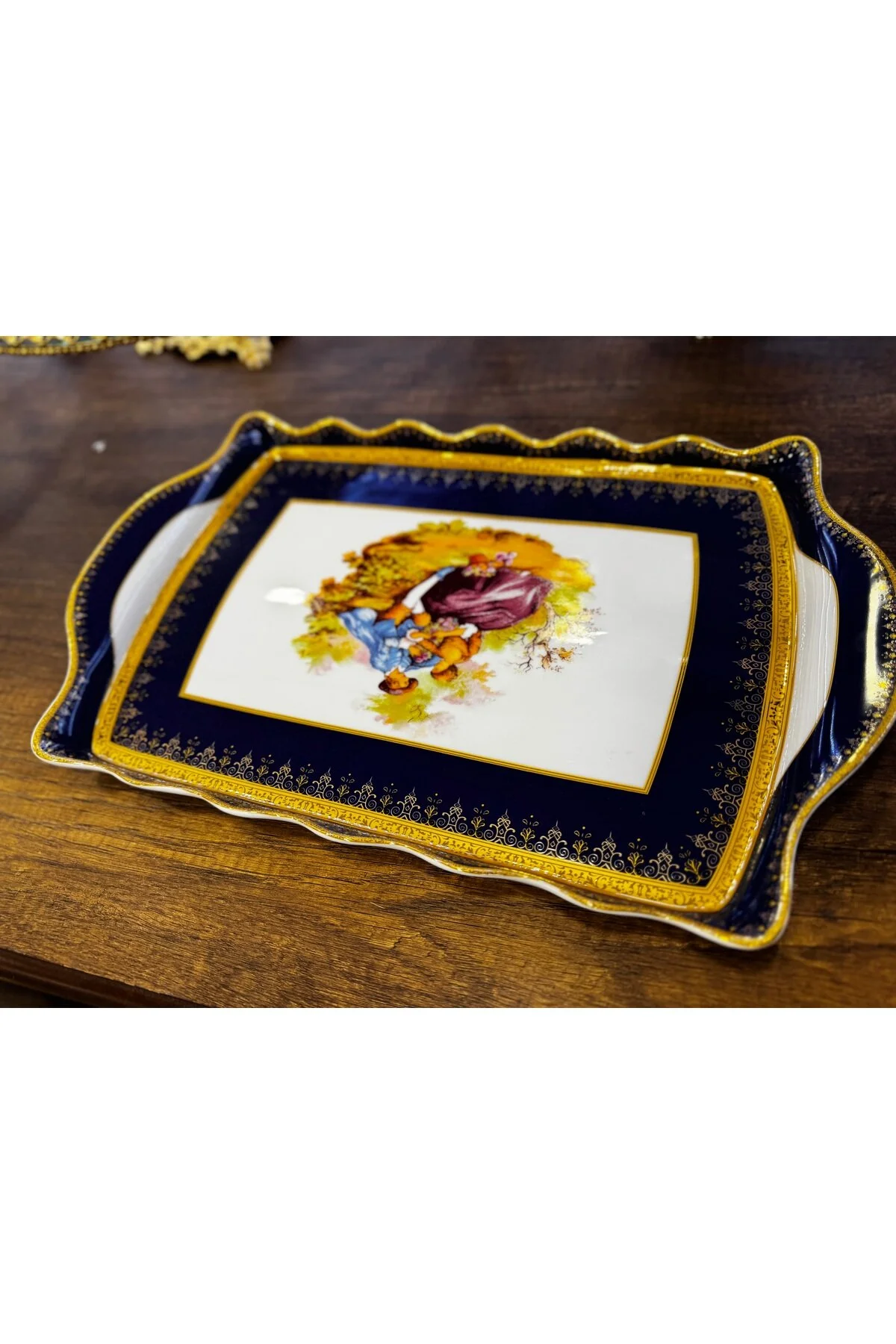 سینی مدل FRAGONARD چینی ESTERHOMEDECOR hediye