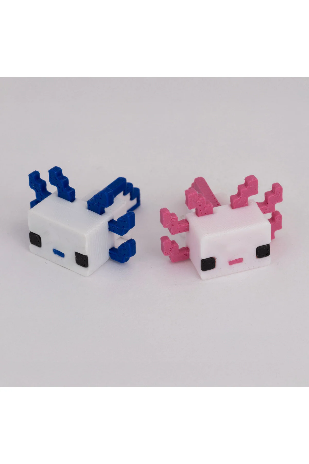 اسباب بازی های فیگور شخصیت مجموعه 2 عددی MINECRAFT MINI AXOLOTL FIGURE – محصول گیمر ناز Flexilab Creative