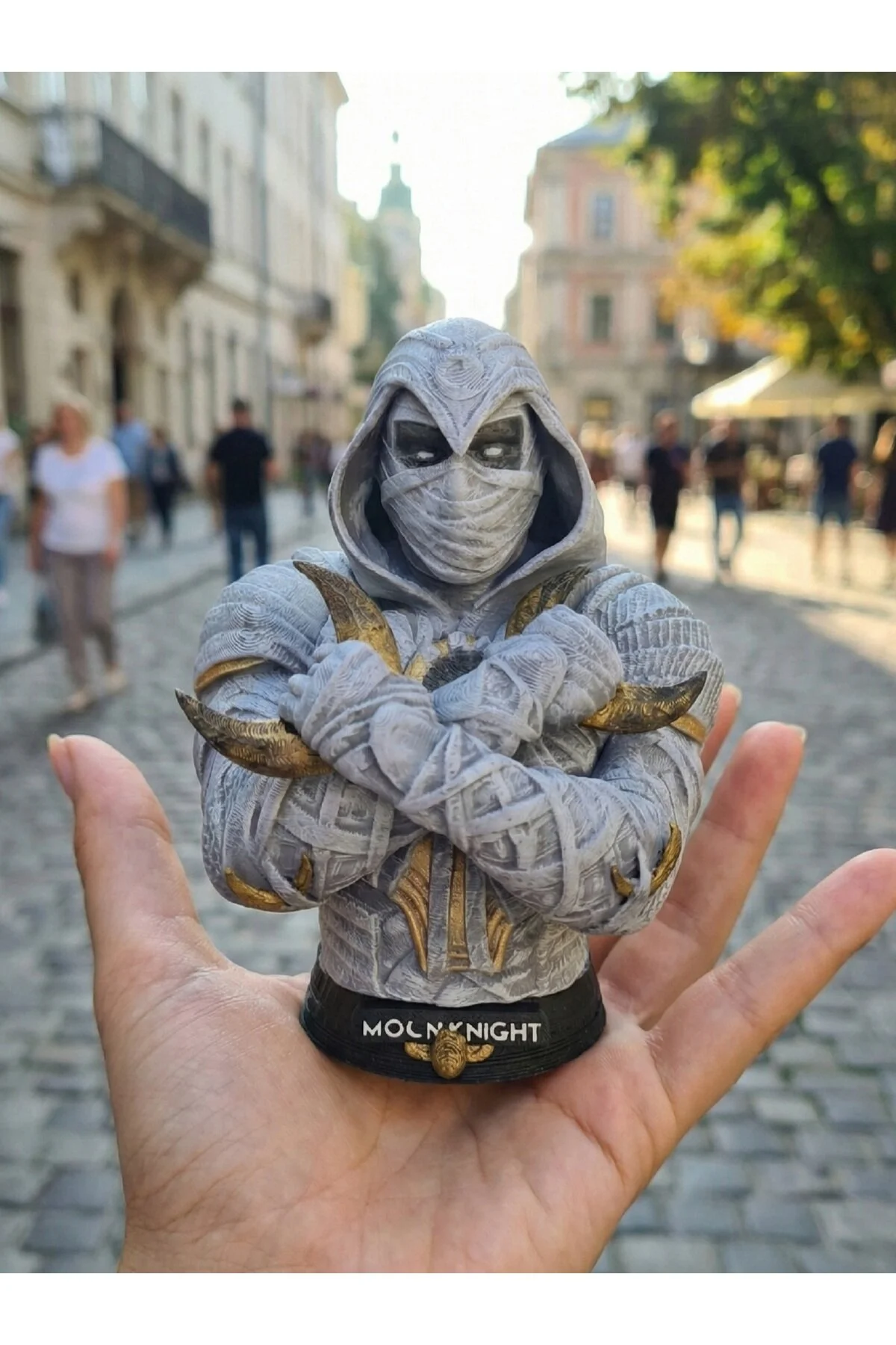 فیگور ESELYA3D MARVEL COMICS STUDIOS MOON KNIGHT BUST TITAN HERO SERIES MOONKNIGHT ACTION FIGURES AVENGERS از ترکیه eselya