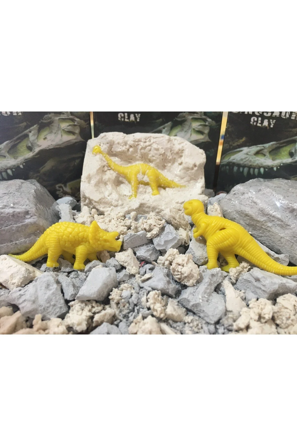 اسباب بازیمجموعه پروژه علمی فعالیت 4 سری DINOSAUR TYPES SURPRISE حفاری علوم باستان شناسی اصل AZİZ OYUNCAK