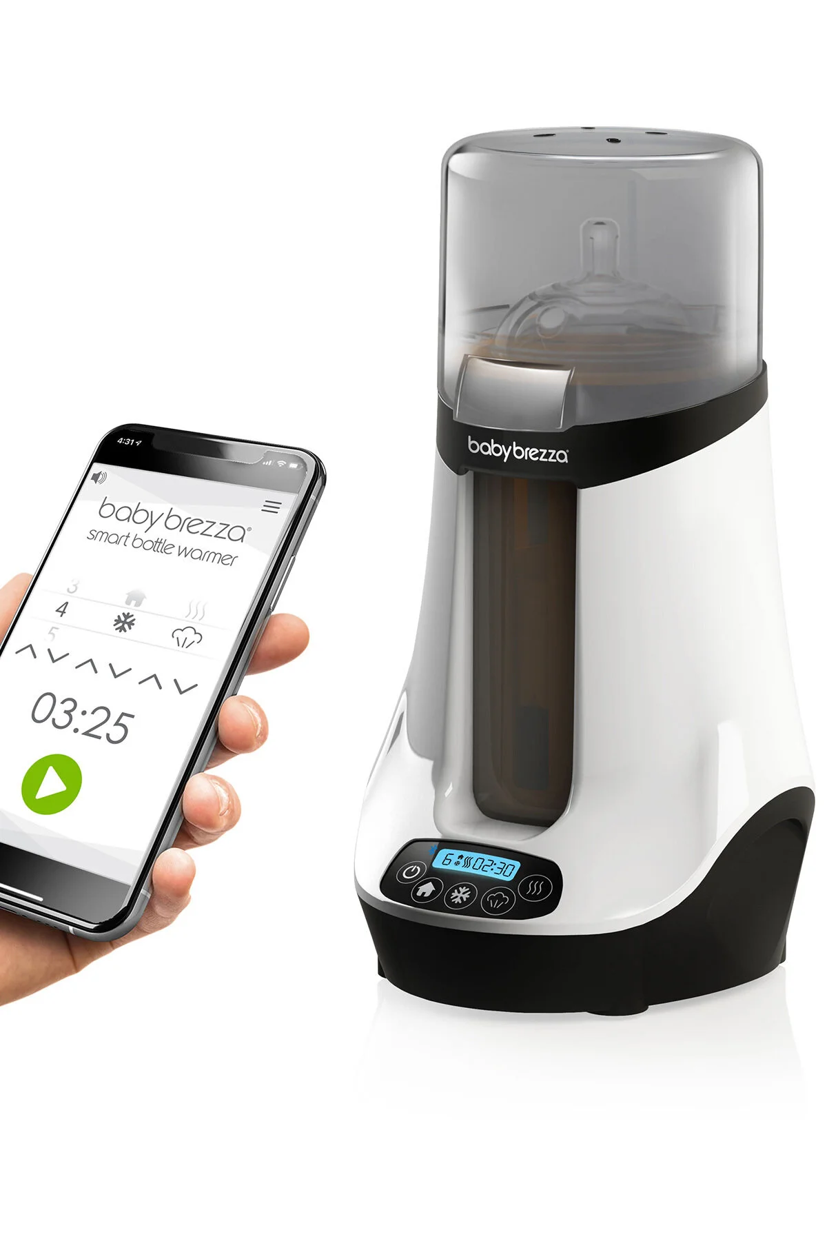 گرم کننده و استریلیزه شیشه بخاری شیر مادر 0 36 ماه BABY BREZZA