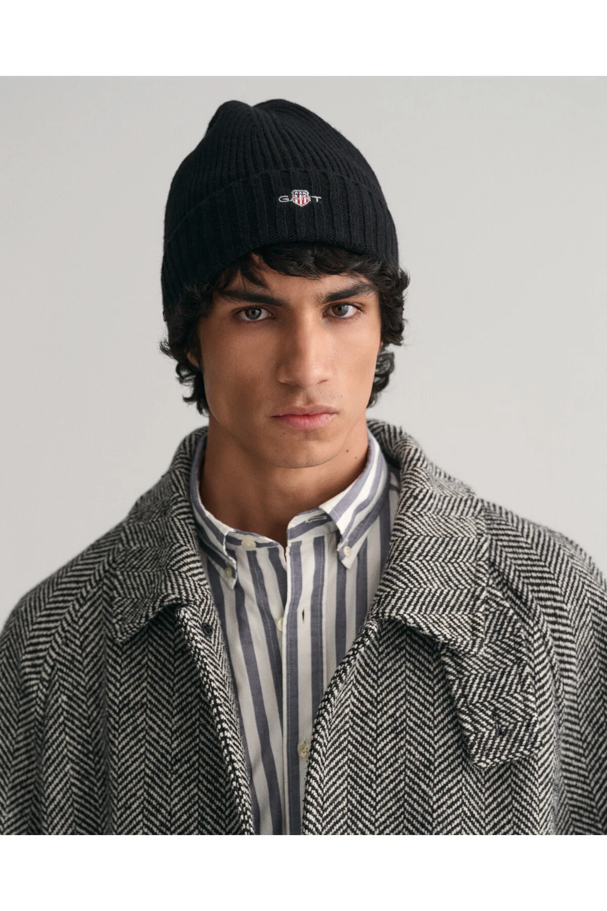 کلاه بافتنی UNISEX BLACK معمولی مناسب BERET Gant