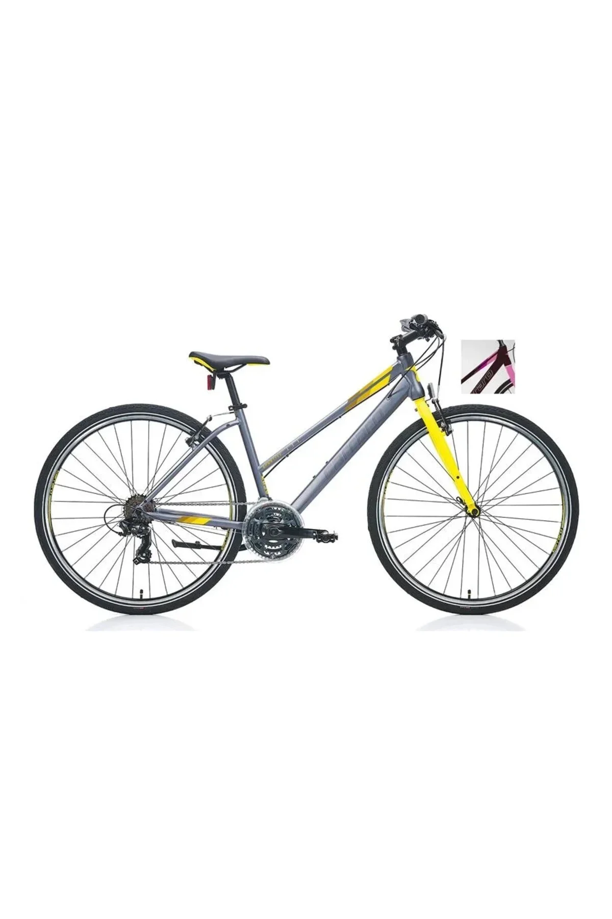 دوچرخه مشکی زنانه C261 BIKE CITY 380H V 26 7 GEAR براق بیانکی Bianchi