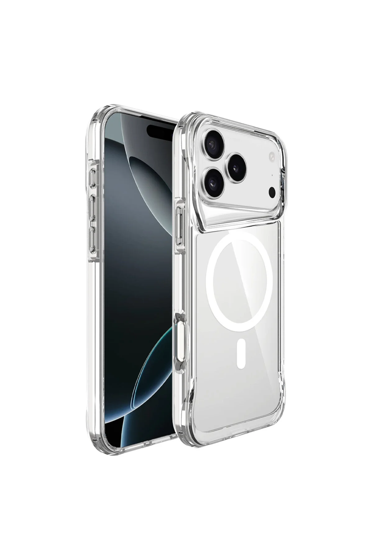 کاور و قاب پوشش شفاف صاف ایربگ TPU با پشتیبانی از شارژ MAGNET MAGSAFE سازگار APPLE IPHONE 17 PRO MAX Canpay