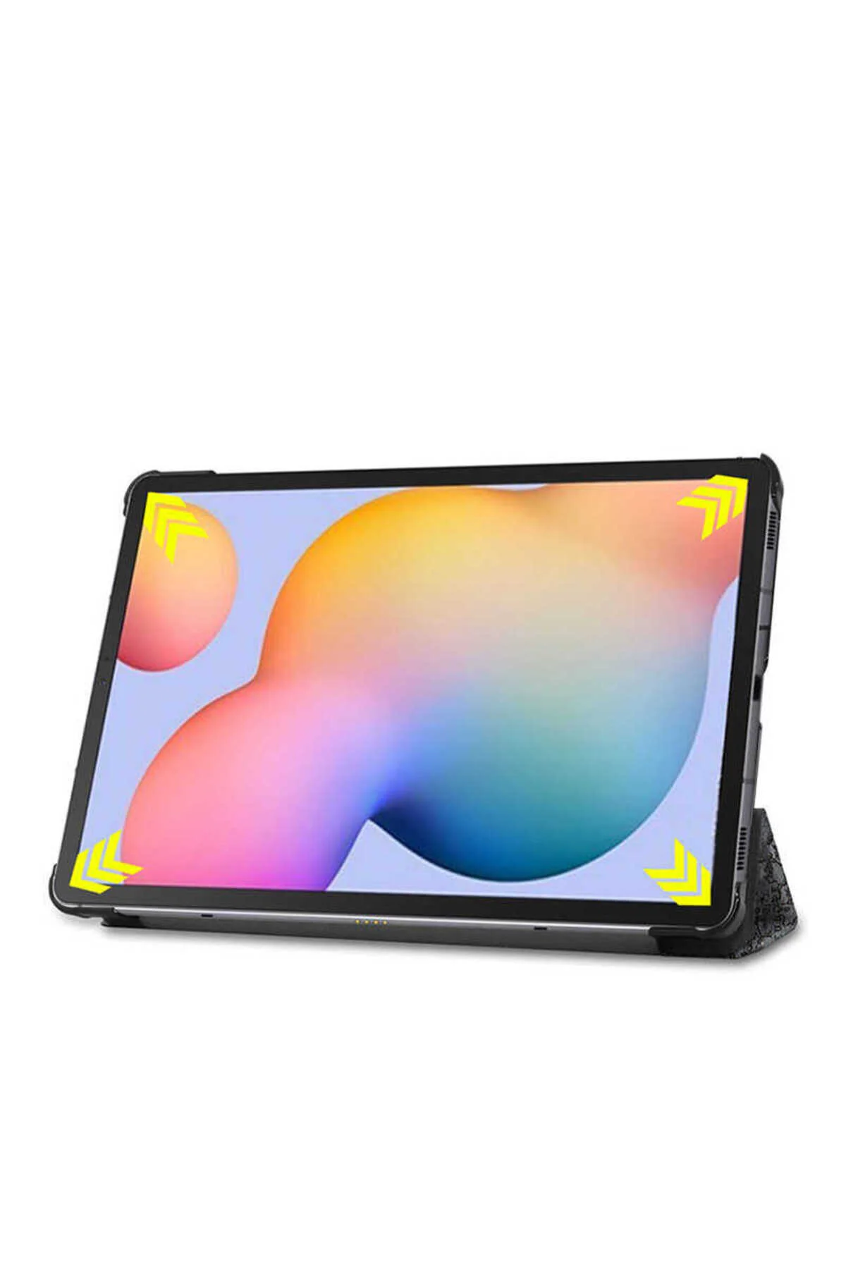 کاور تبلت قاب محافظ هوشمند 1 سازگار با GALAXY TAB A7 LITE پایه بنفش Zore