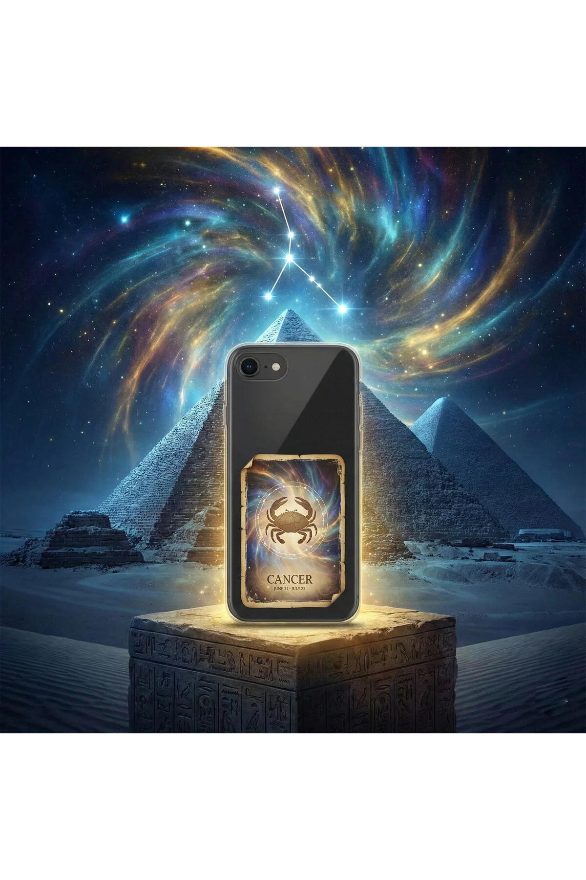 کاور و قاب کارت فال طرح سرطان سیلیکونی شفاف سازگار با SAMSUNG GALAXY A71 PrintiFy