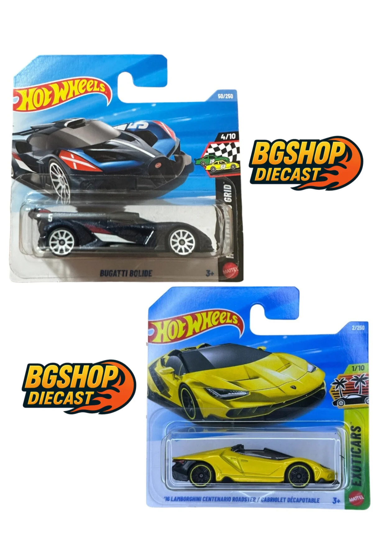 ماشین اسباب بازی 2026 B CASE BUGATTI BOLIDE A LAMBORGHINI CENTENARIO ROADSTER HOT WHEELS