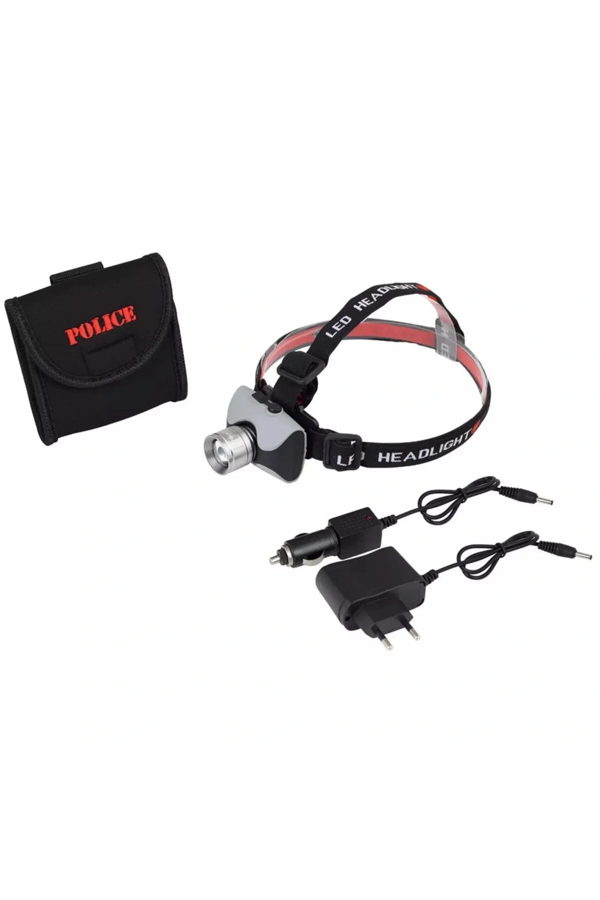 چراغ قوه سر قابل شارژ LED POLICE PS 1813 CREE Q5 با زوم LISINYA Epilons