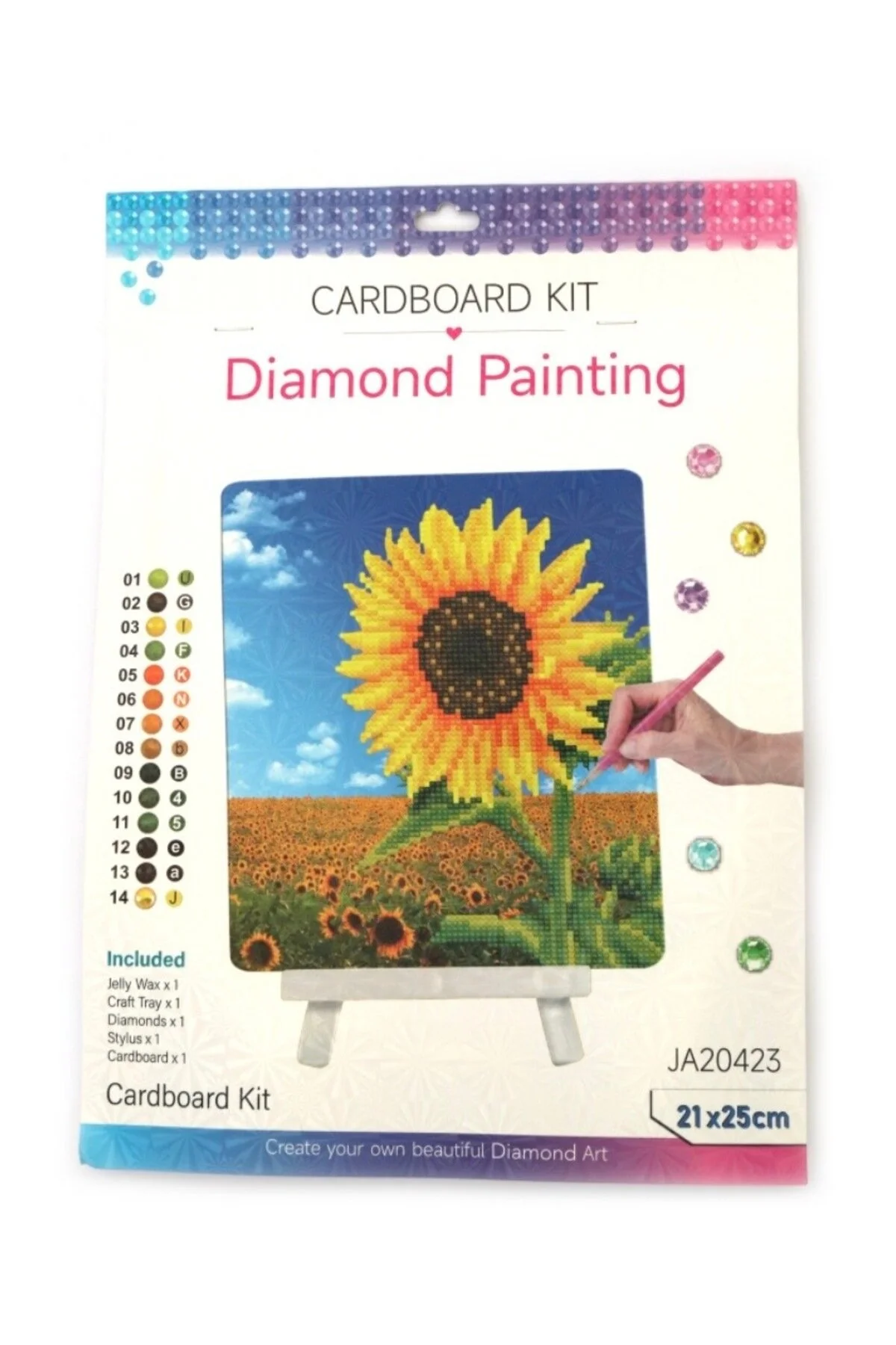 پازل موزاییک سنگ مهره دار نقاشی الماس مخروطی عکس 21X25 برای کودکان iğne izi