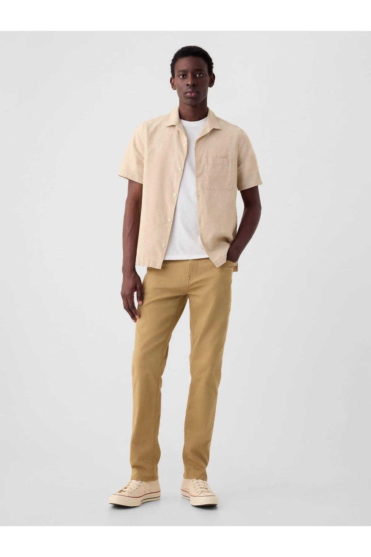 شلوار جین GAPFLEX BROWN SLIM FIT CITY MAX JEAN GAP