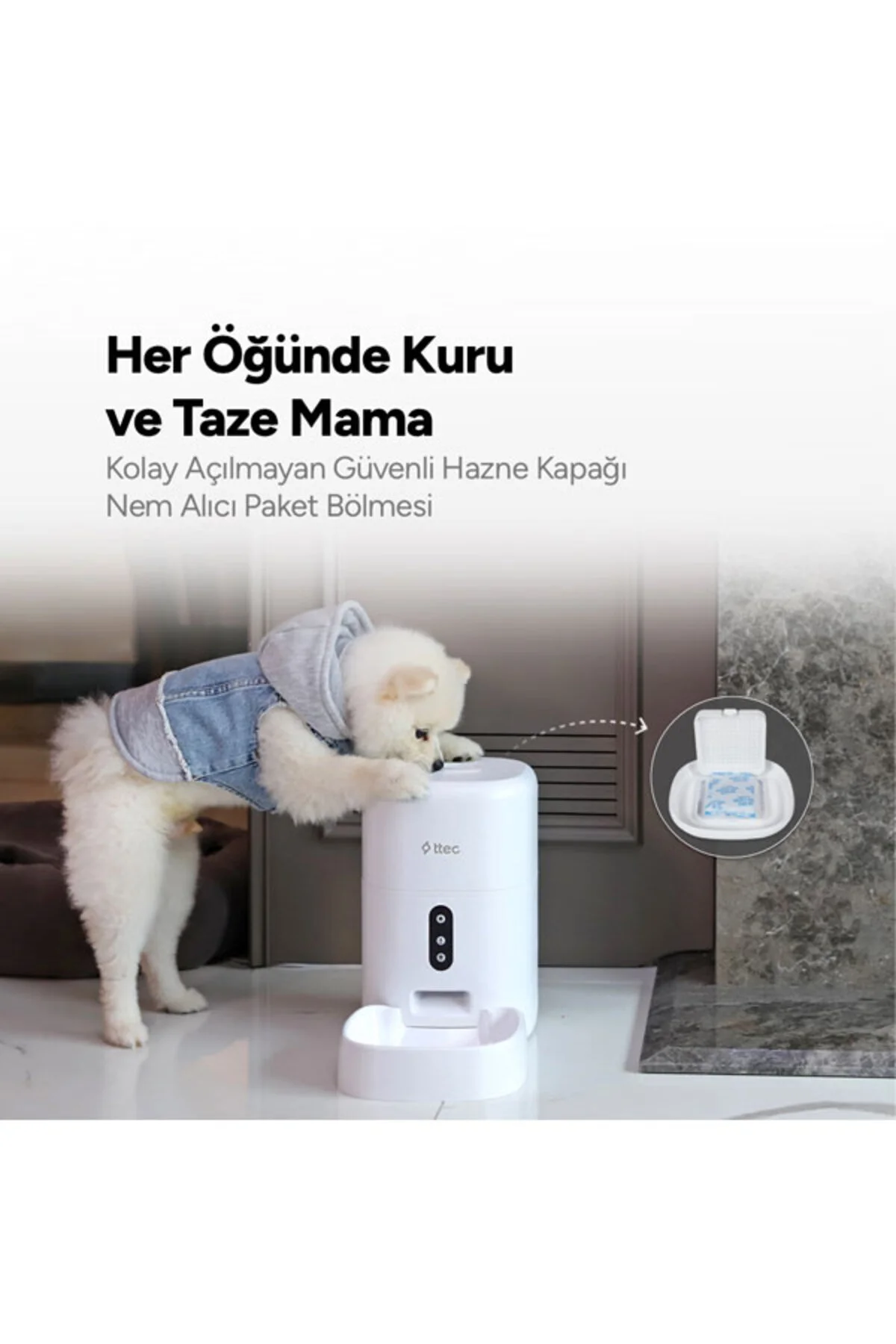تغذیه خودکار گربه سگ هوشمند WI FI Ttec