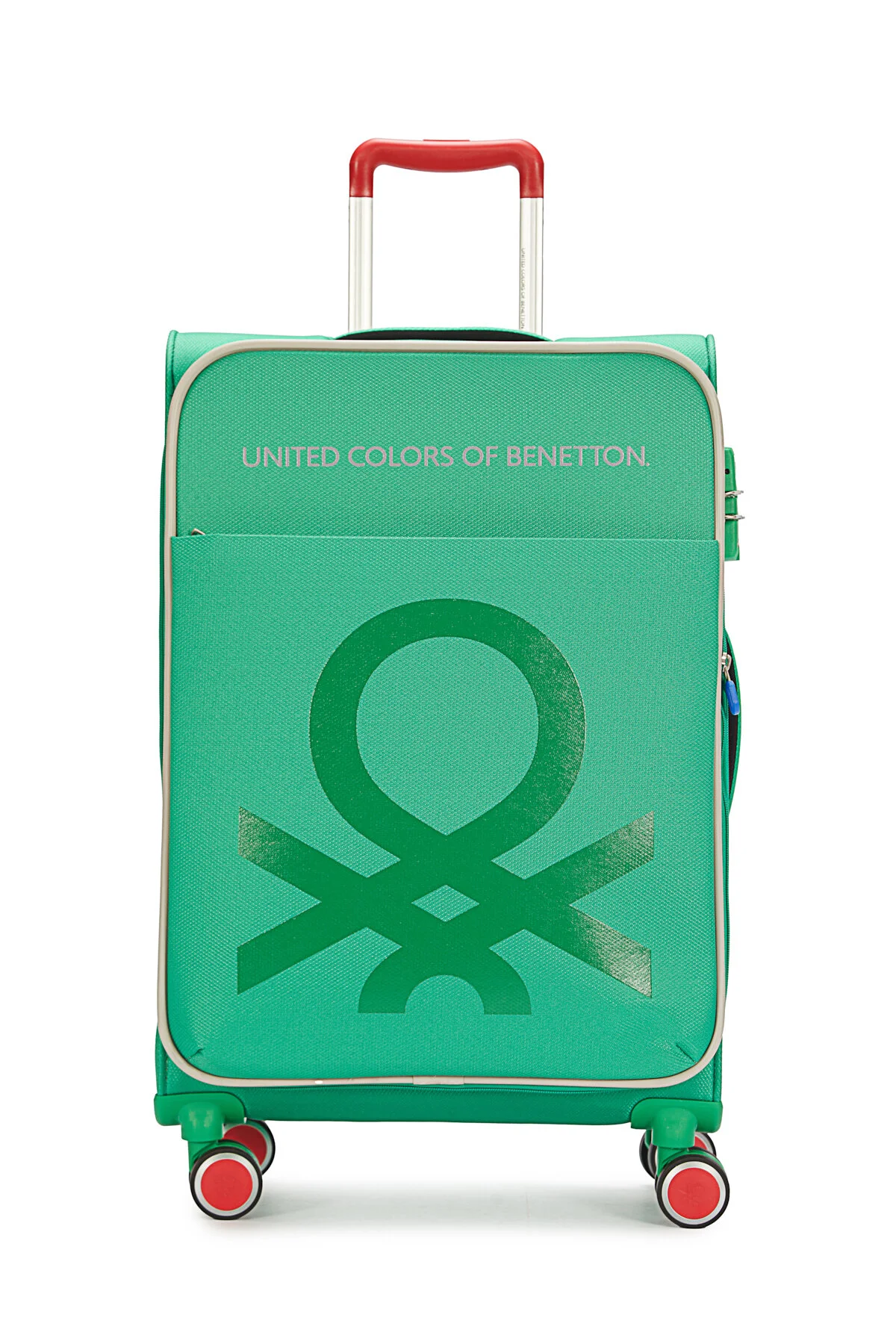چمدان و ساک سبز مردانه زنانه با اندازه متوسط ​​ 02 United Colors of Benetton