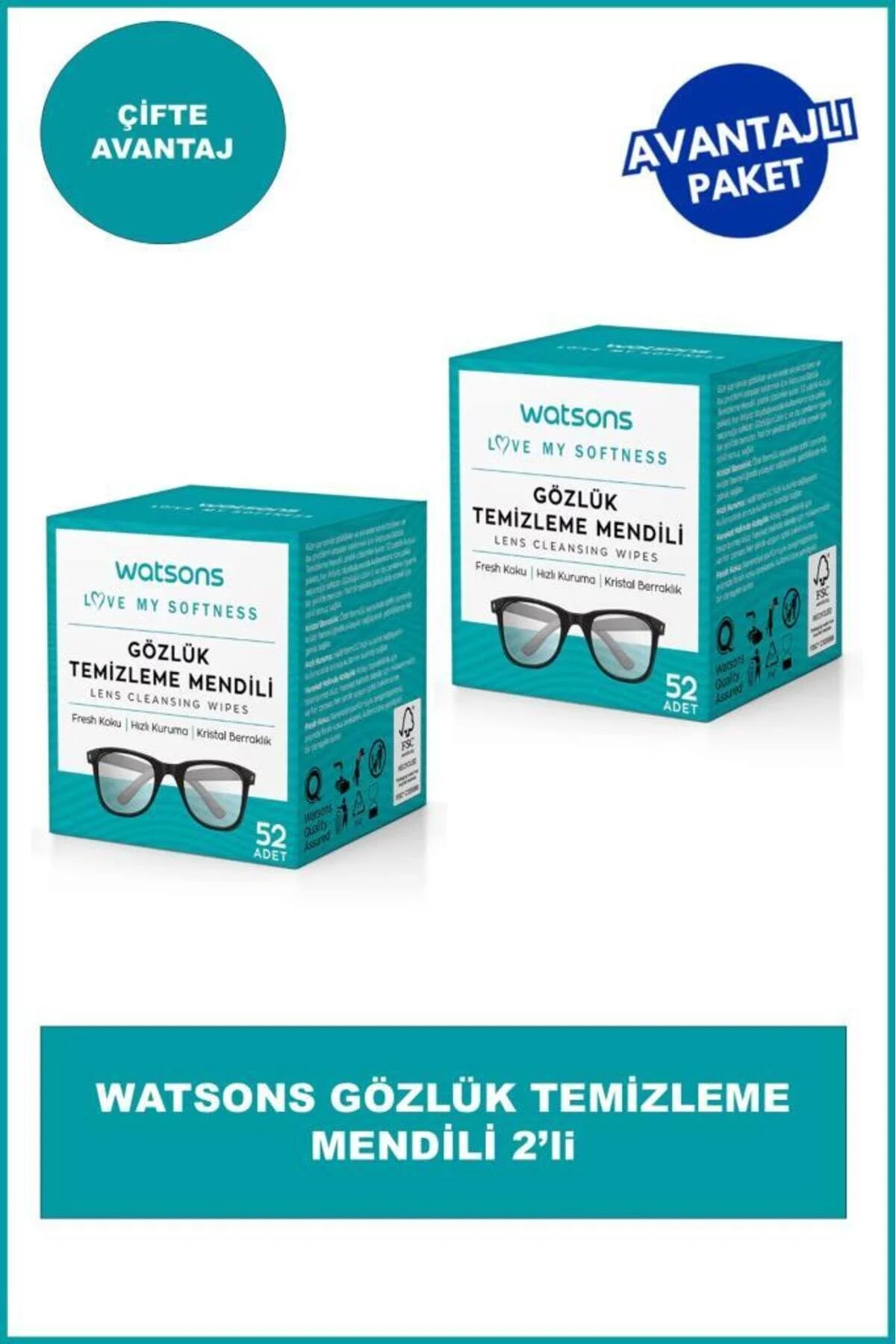 دستمال کاغذی جیبی شیشه های تمیز کردن مرطوب Watsons